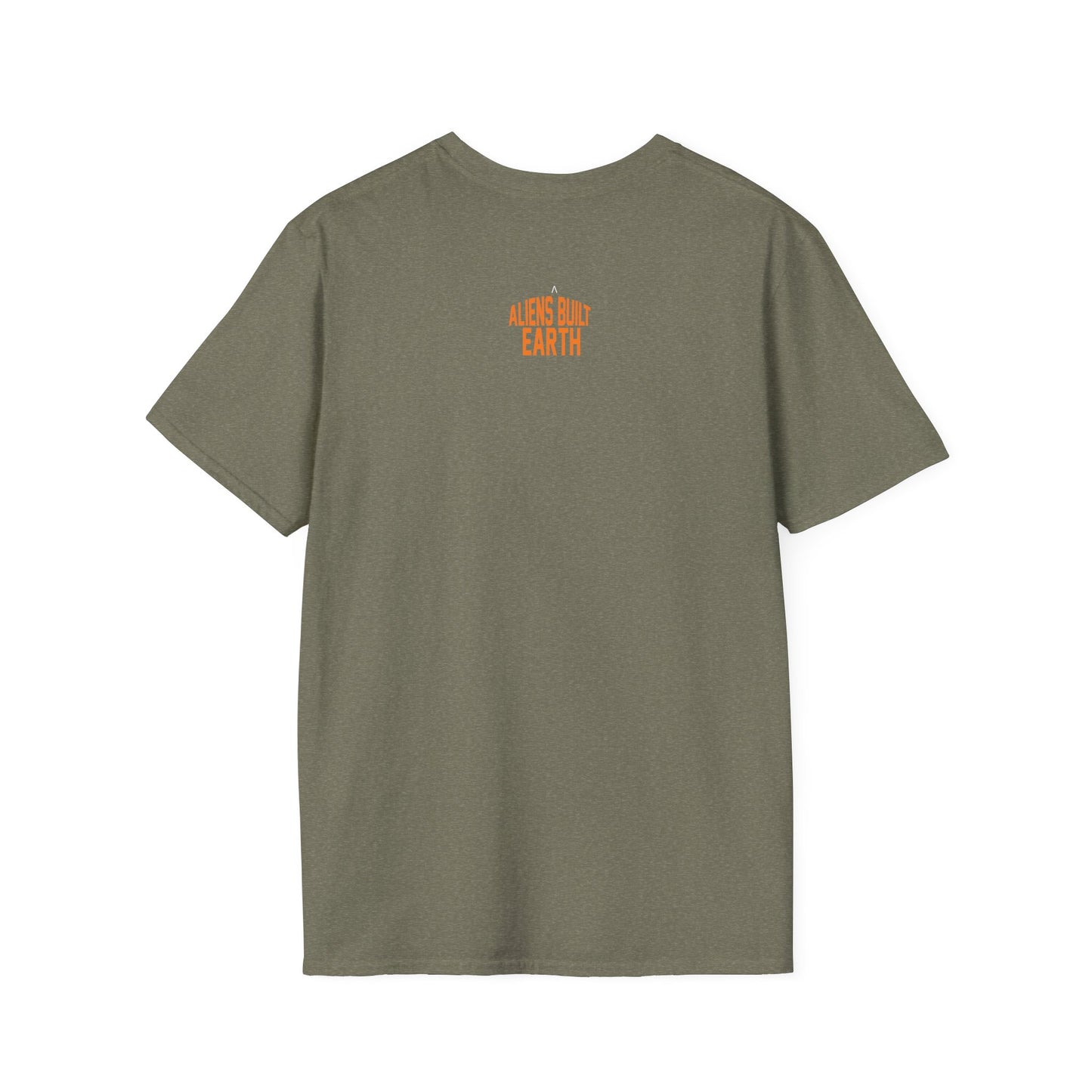 Unisex Softstyle T-Shirt - Alien Pharaoh Graphic Tee - Perfect for Casual Wear and Sci-Fi Lovers