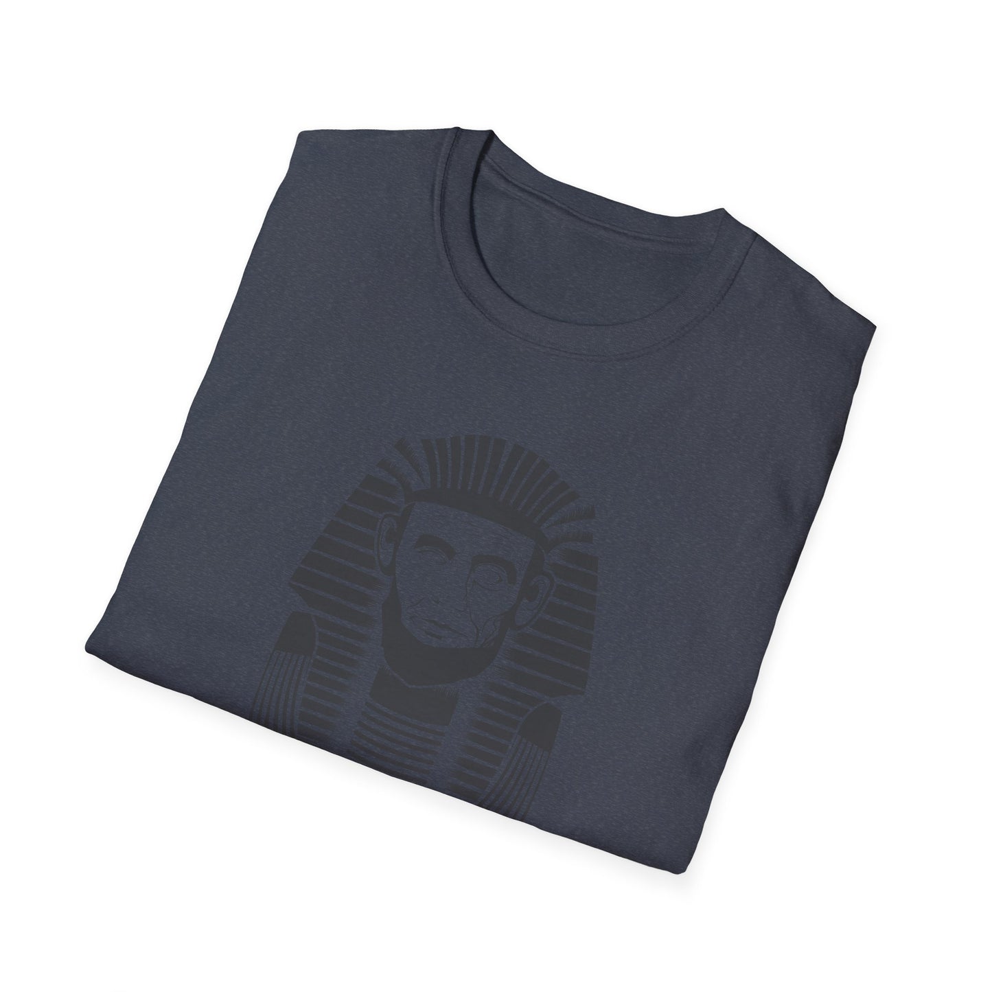 Unisex Softstyle T-Shirt - Alien Pharaoh Graphic Tee - Perfect for Casual Wear and Sci-Fi Lovers