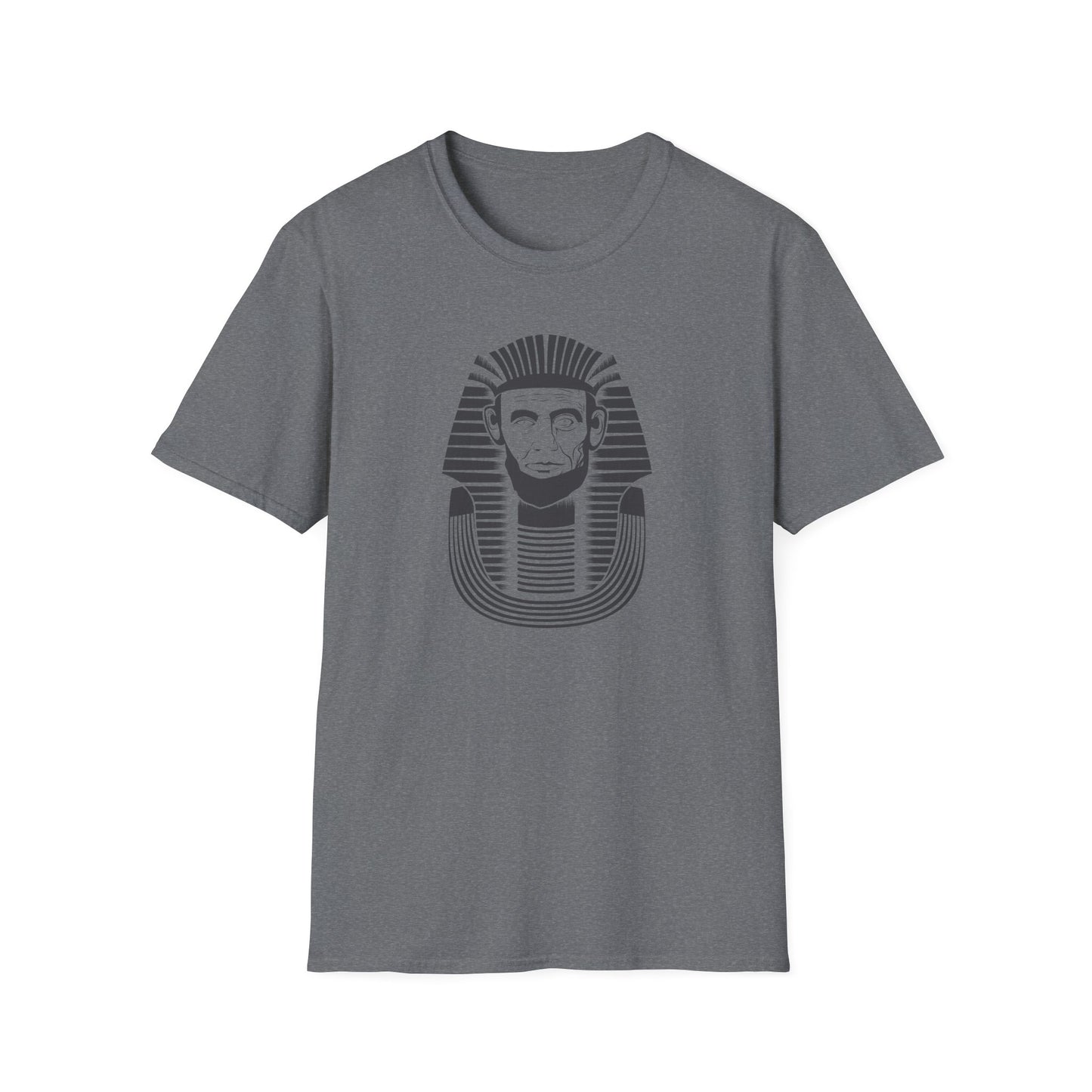 Unisex Softstyle T-Shirt - Alien Pharaoh Graphic Tee - Perfect for Casual Wear and Sci-Fi Lovers