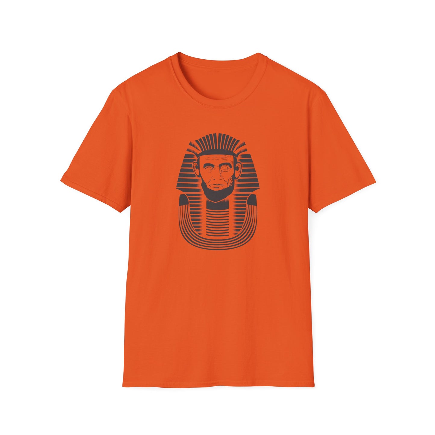 Unisex Softstyle T-Shirt - Alien Pharaoh Graphic Tee - Perfect for Casual Wear and Sci-Fi Lovers