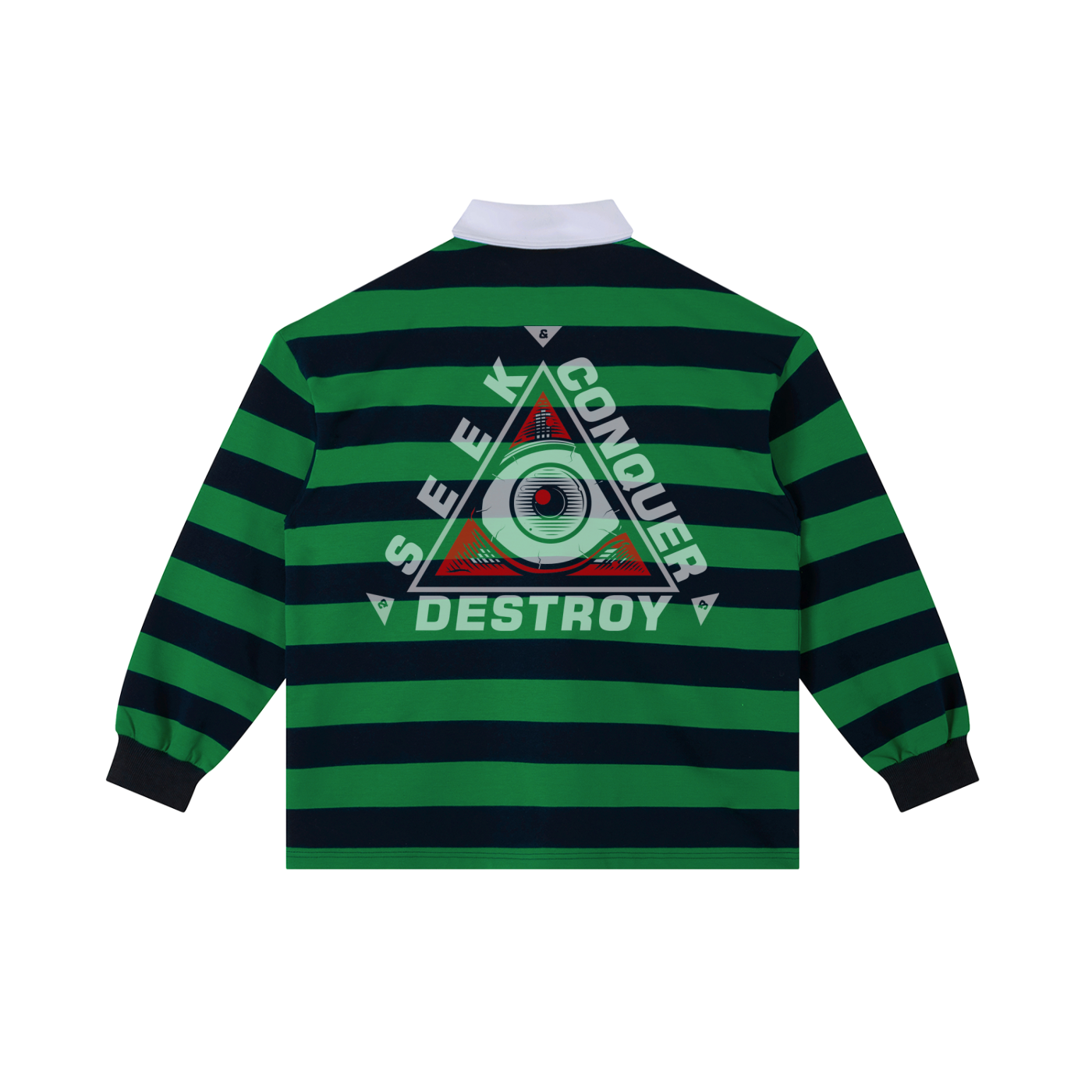 Color Block Stripe Polo Shirt