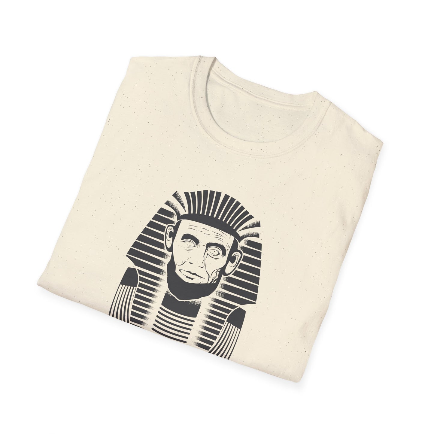 Unisex Softstyle T-Shirt - Alien Pharaoh Graphic Tee - Perfect for Casual Wear and Sci-Fi Lovers