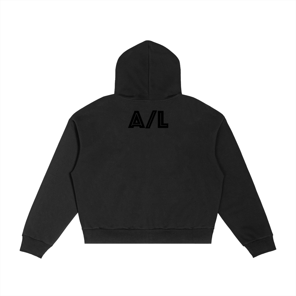 Aliens Vs Chicago Contrast Plaid Boxy Zip Hoodie