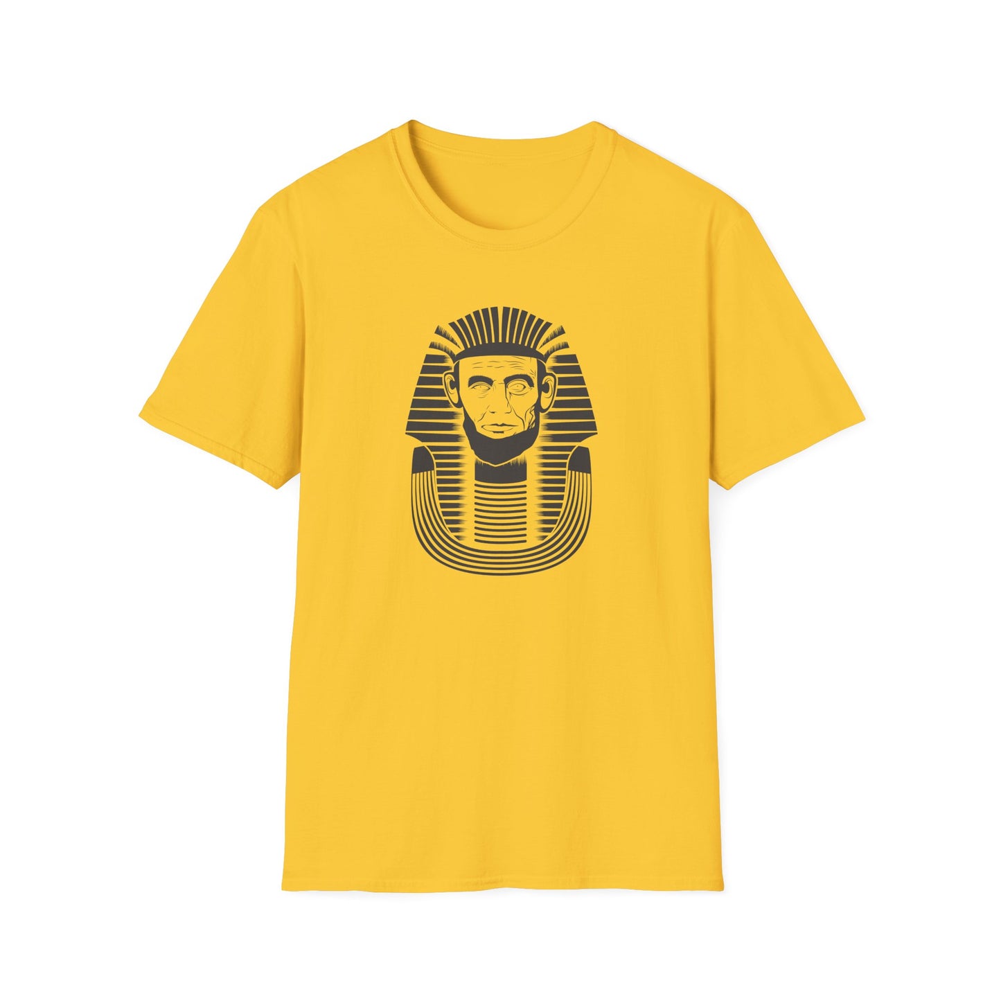 Unisex Softstyle T-Shirt - Alien Pharaoh Graphic Tee - Perfect for Casual Wear and Sci-Fi Lovers