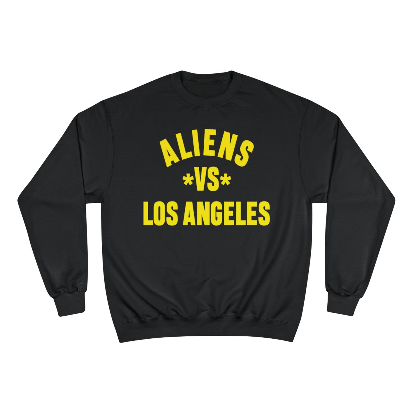 Champion Sweatshirt: ALIENS VS LOS ANGELES Graphic Sweatshirt