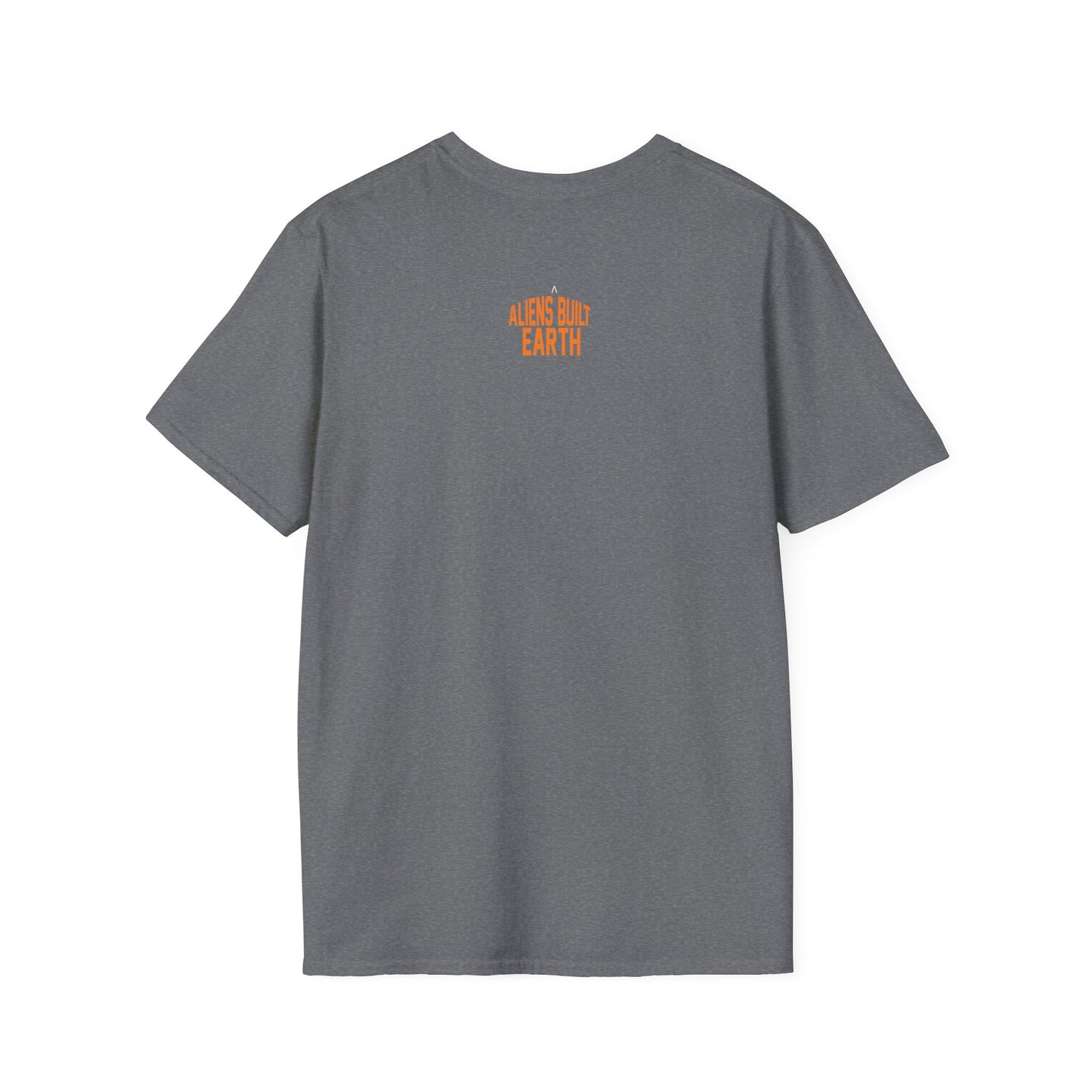 Unisex Softstyle T-Shirt - Alien Pharaoh Graphic Tee - Perfect for Casual Wear and Sci-Fi Lovers
