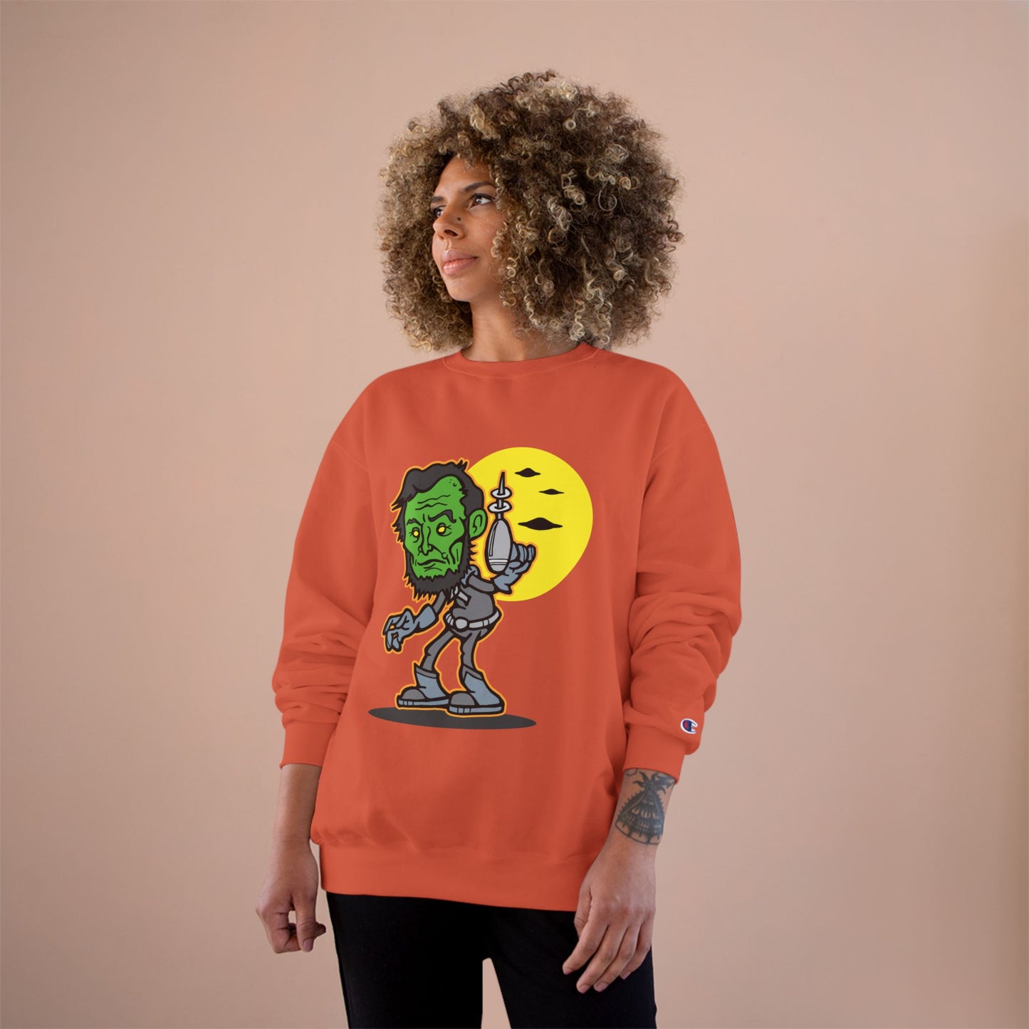 Bigfoot Encounter Sweatshirt - Cozy, Fun Gift for Nature Lovers, Halloween, Humor Apparel, Unique Statement Piece, Alien Lovers