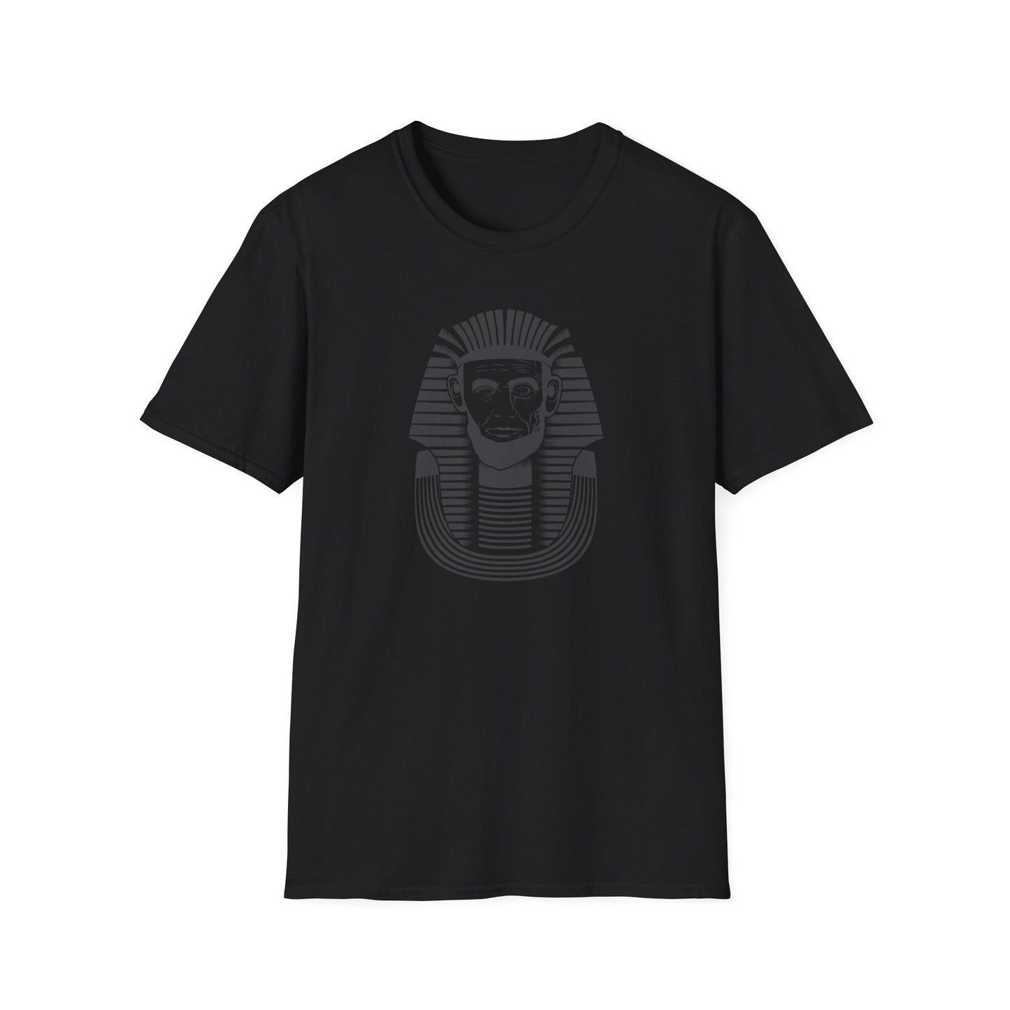 Unisex Softstyle T-Shirt - Alien Pharaoh Graphic Tee - Perfect for Casual Wear and Sci-Fi Lovers