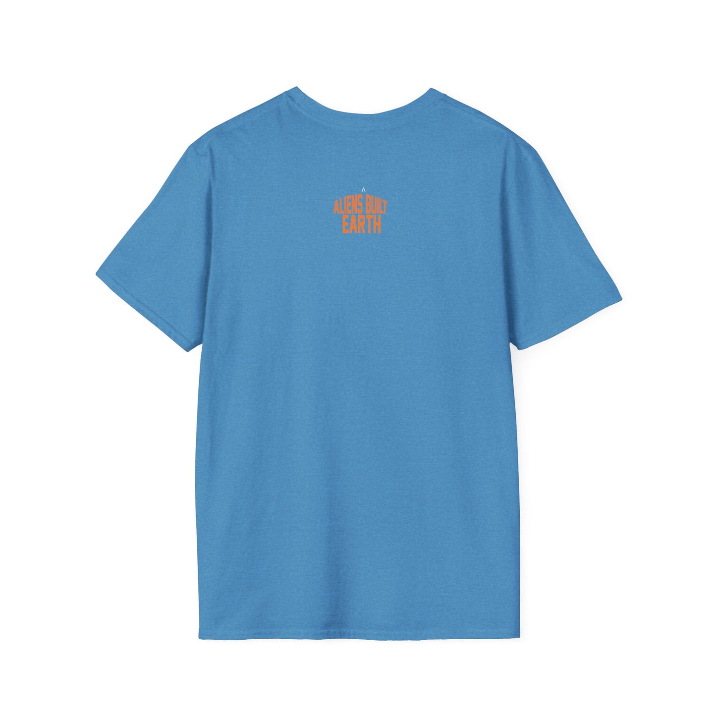 Unisex Softstyle T-Shirt - Alien Pharaoh Graphic Tee - Perfect for Casual Wear and Sci-Fi Lovers