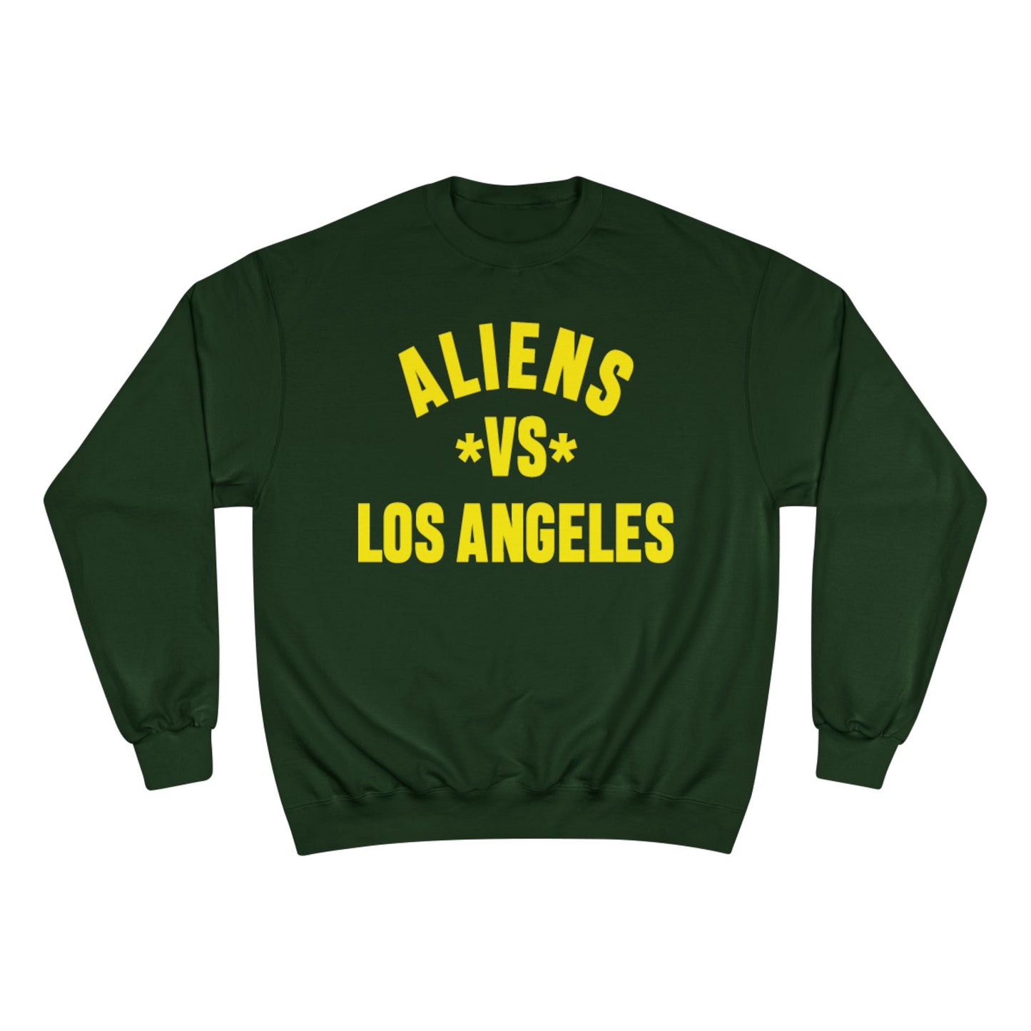 Champion Sweatshirt: ALIENS VS LOS ANGELES Graphic Sweatshirt