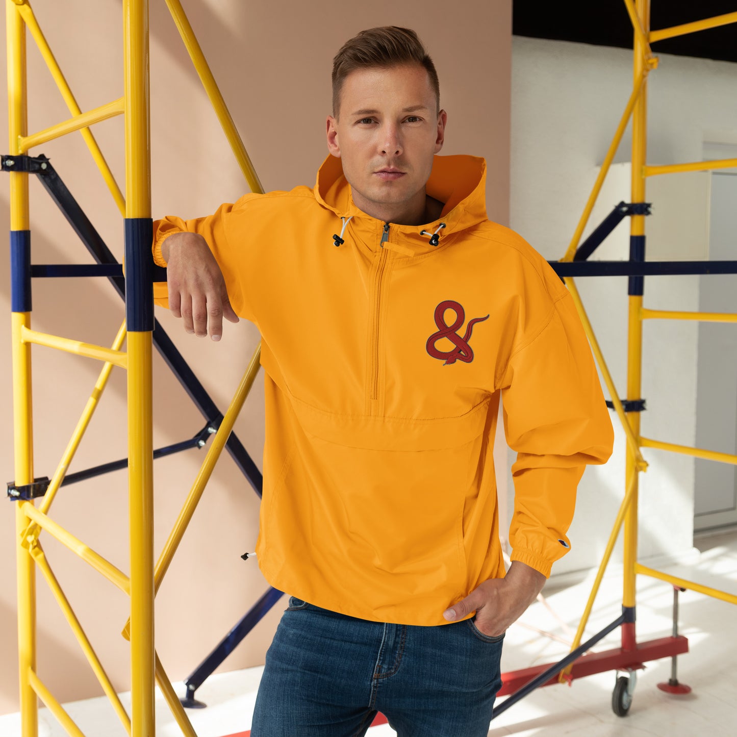 Ampersand S.C.D Embroidered Champion Packable Jacket