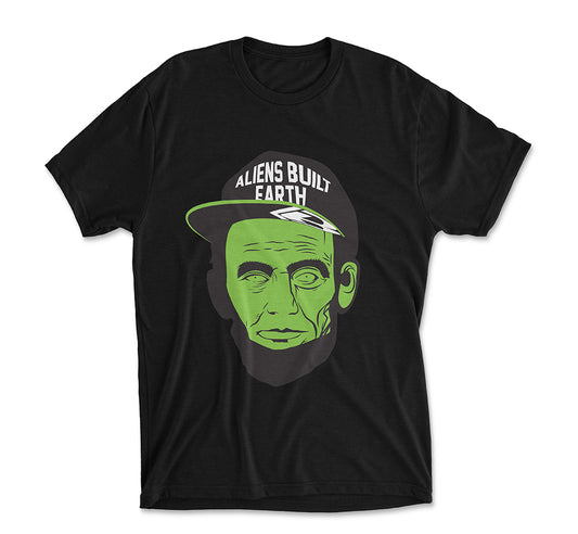 Aliens Built Earth Tee | Green-BLK - BOTWORLD