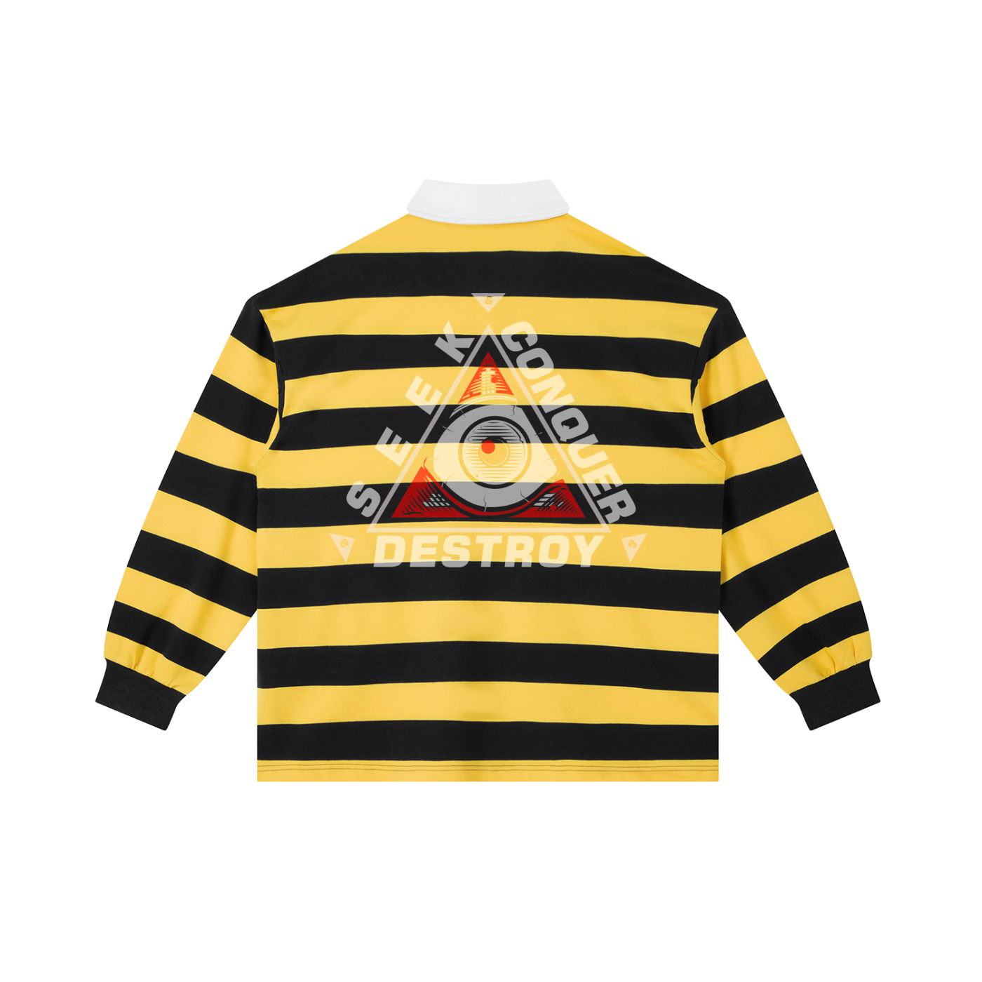 Color Block Stripe Polo Shirt