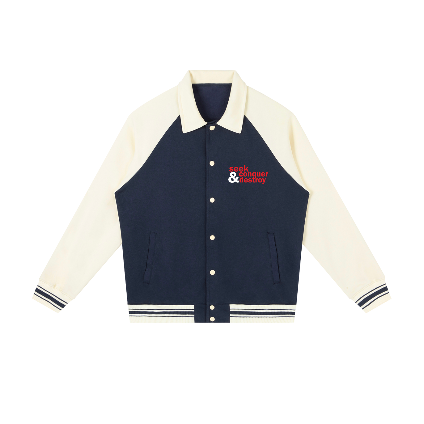 jacket,letters,varsity,ampersand,seek,conquer,skate,fashion,streetwear,actionsports,wintercoat,winterjacket,fall,collegejacket,lettermans,mens