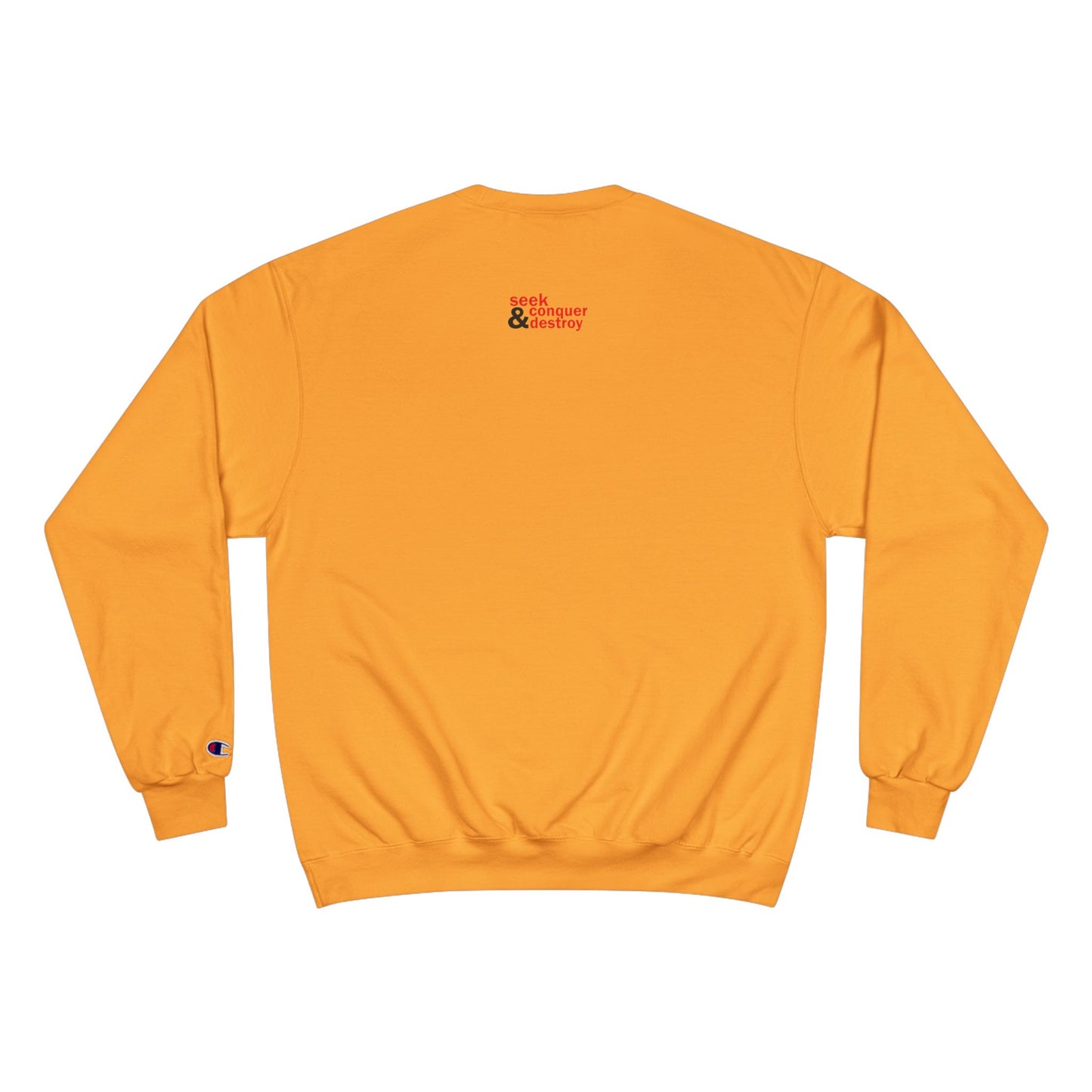 Champion Sweatshirt — Red Ampersand Snake Typography Crewneck
