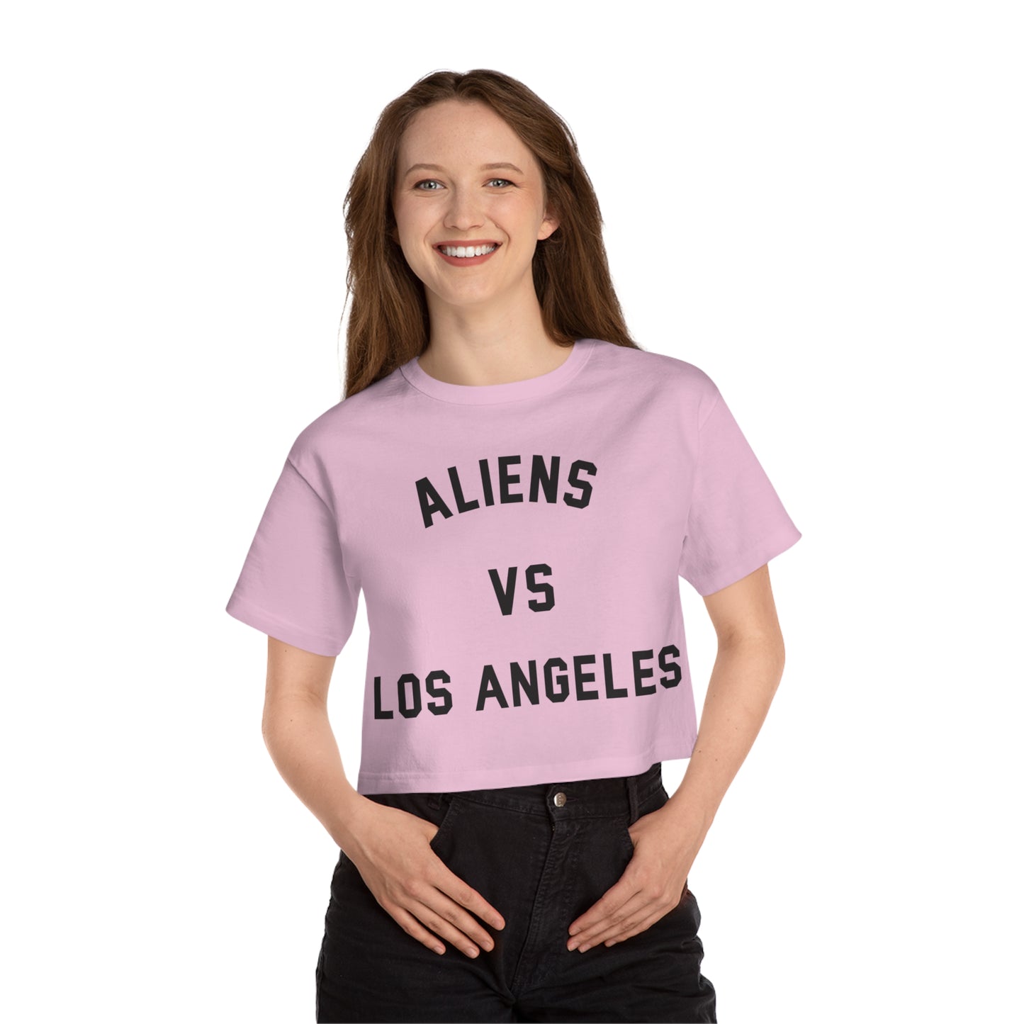 Aliens Vs. Los Angeles Champion Cropped T-Shirt