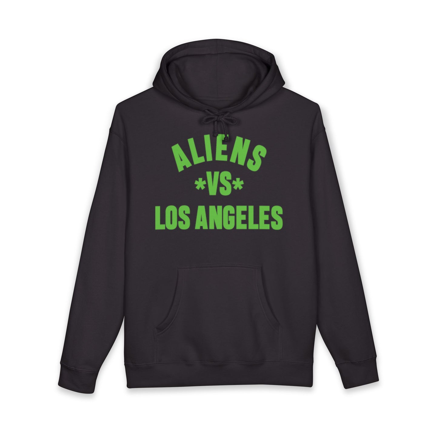 Aliens vs Los Angeles Hoodie — Retro Green Graphic Alien Hoodie
