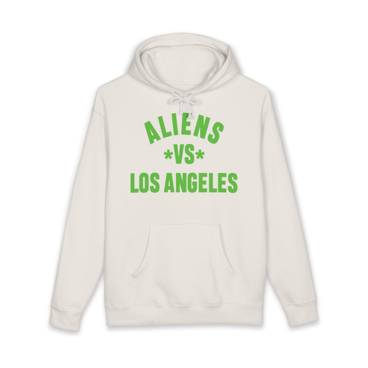 Aliens vs Los Angeles Hoodie — Retro Green Graphic Alien Hoodie
