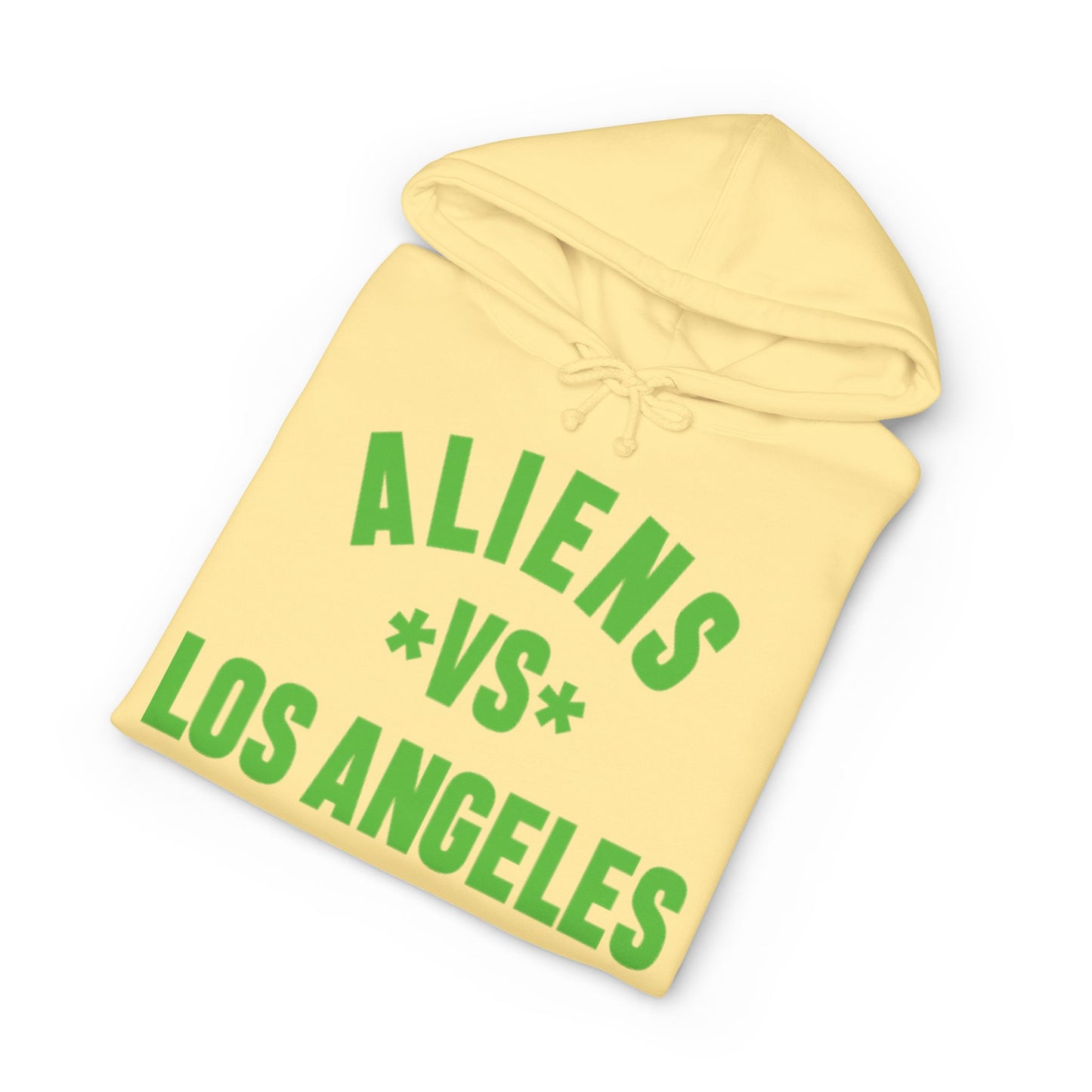 Aliens vs Los Angeles Hoodie — Retro Green Graphic Alien Hoodie