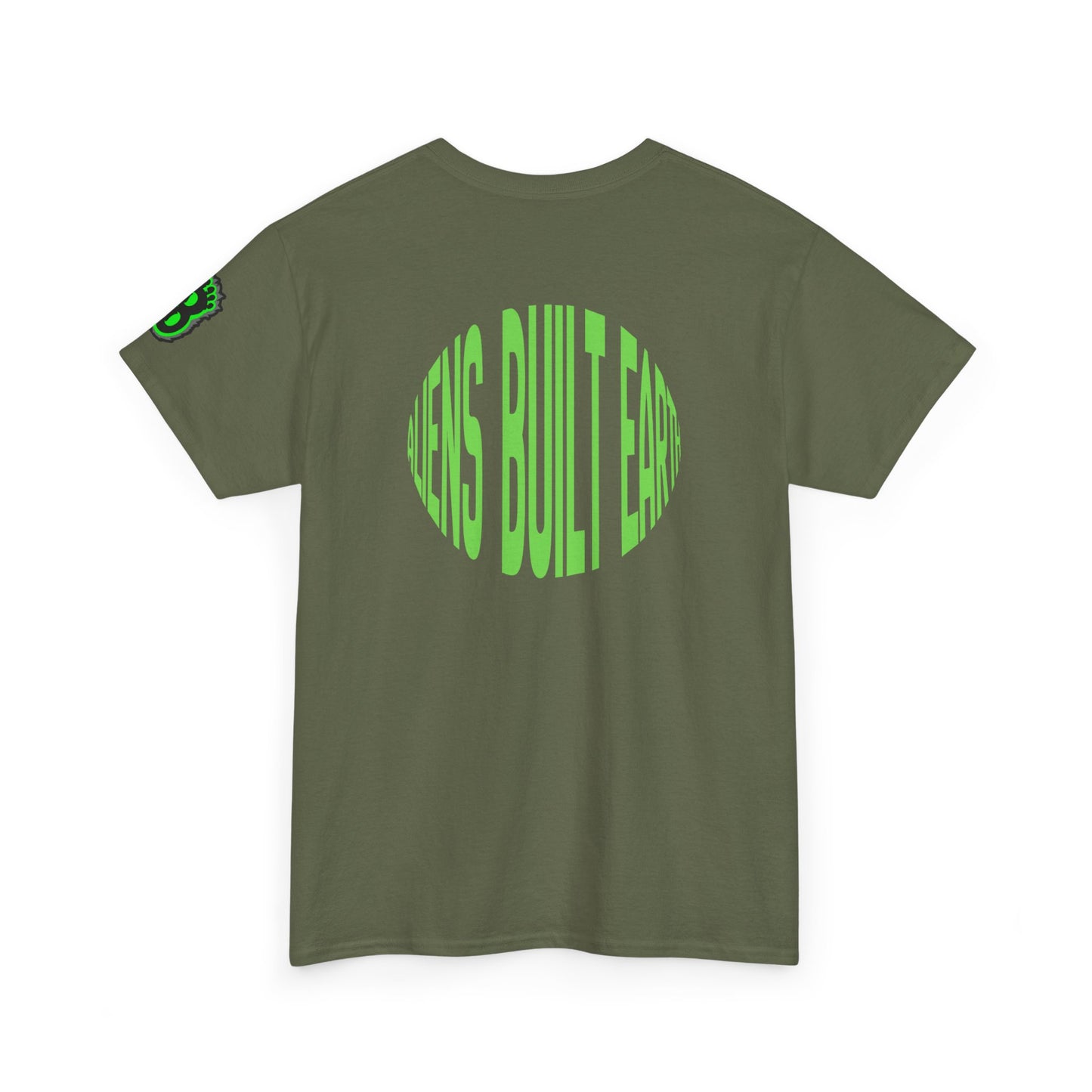 Bigfoot Encounter Tee — Neon Green Cryptid Graphic T-Shirt