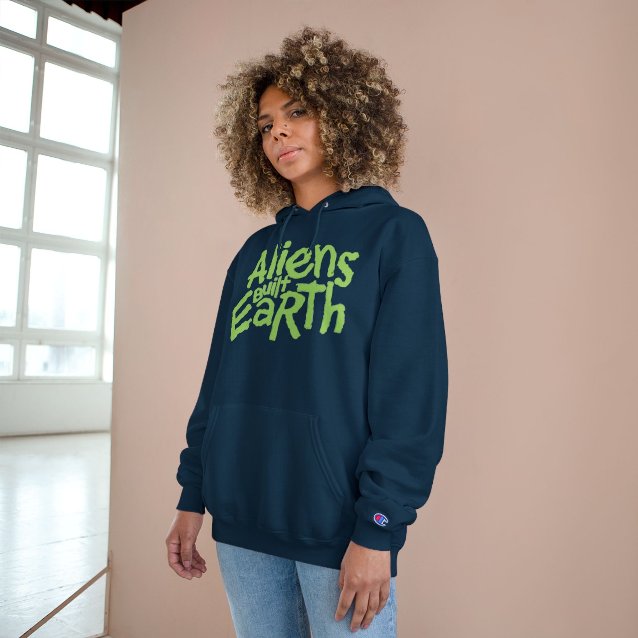 Aliens Built Earth Hoodie — Graphic Champion Pullover for Sci‑Fi