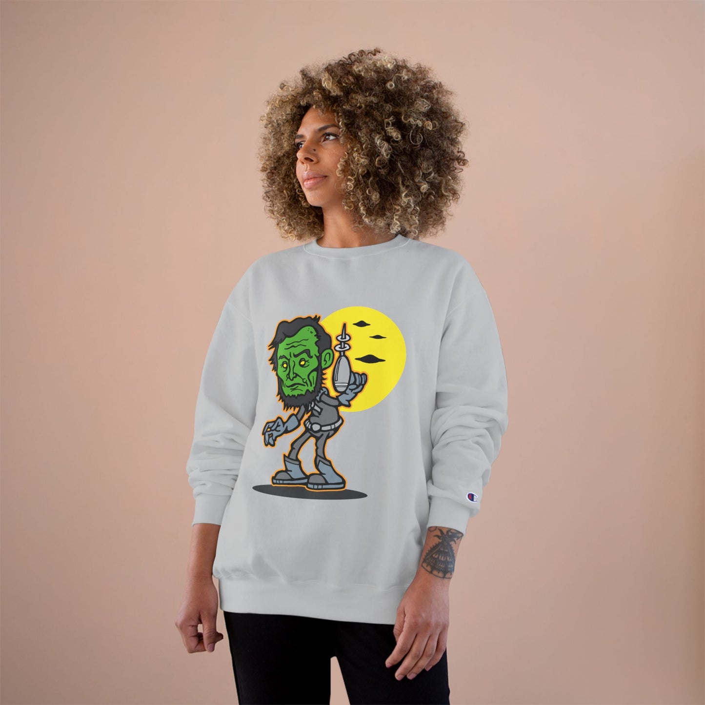 Bigfoot Encounter Sweatshirt - Cozy, Fun Gift for Nature Lovers, Halloween, Humor Apparel, Unique Statement Piece, Alien Lovers