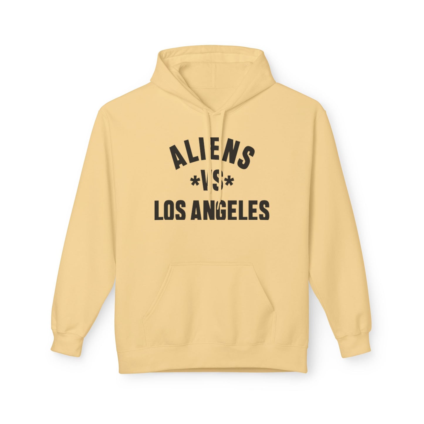Aliens vs Los Angeles Hoodie — Vintage Sci‑Fi LA Graphic Pullover