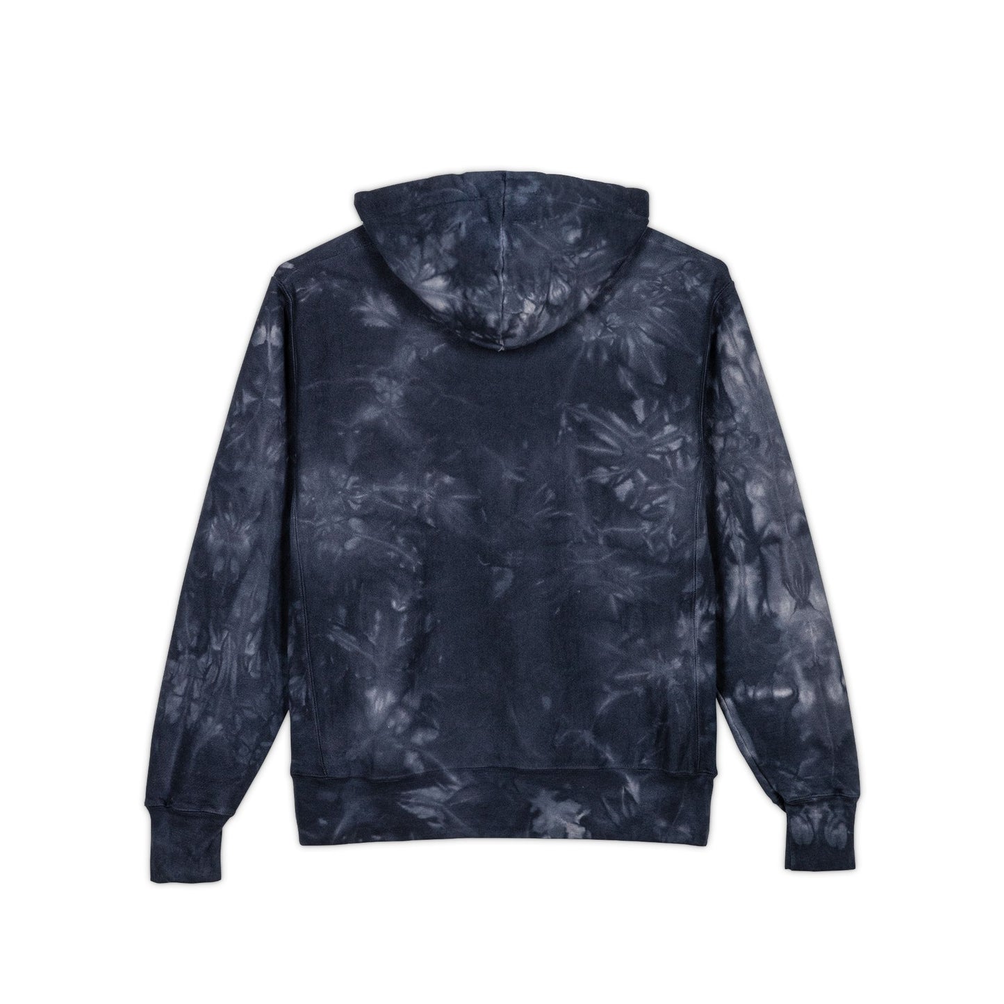 Embroidered Tie-Dye Hoodie — Floral Bear Graphic