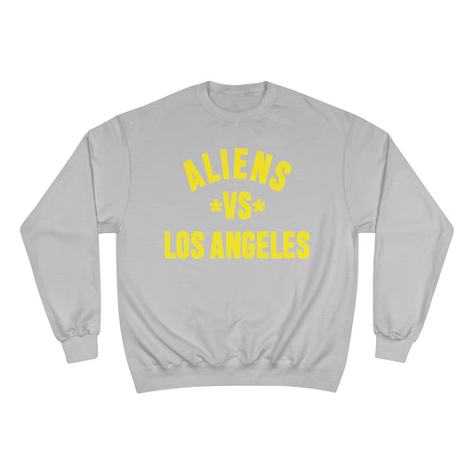 Champion Sweatshirt: ALIENS VS LOS ANGELES Graphic Sweatshirt