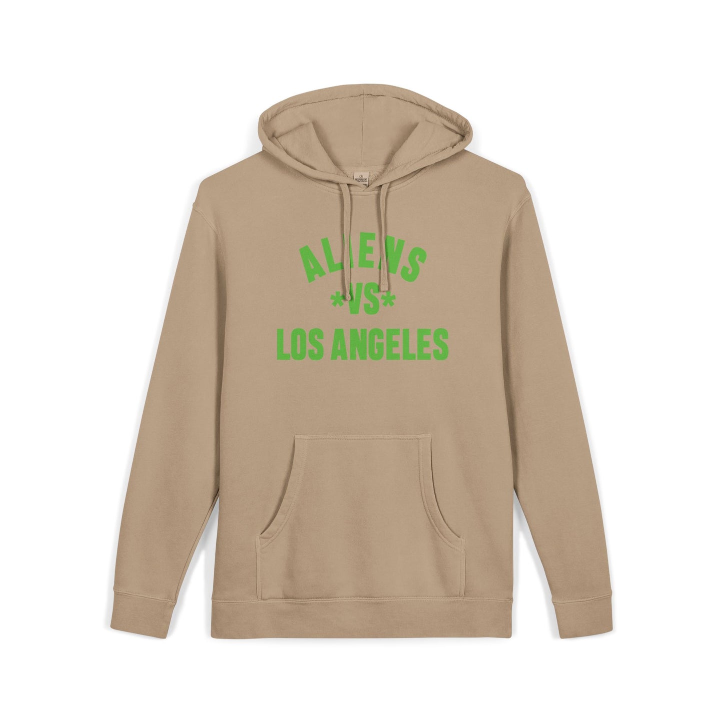 Aliens vs Los Angeles Hoodie — Pigment-Dyed Streetwear Pullover