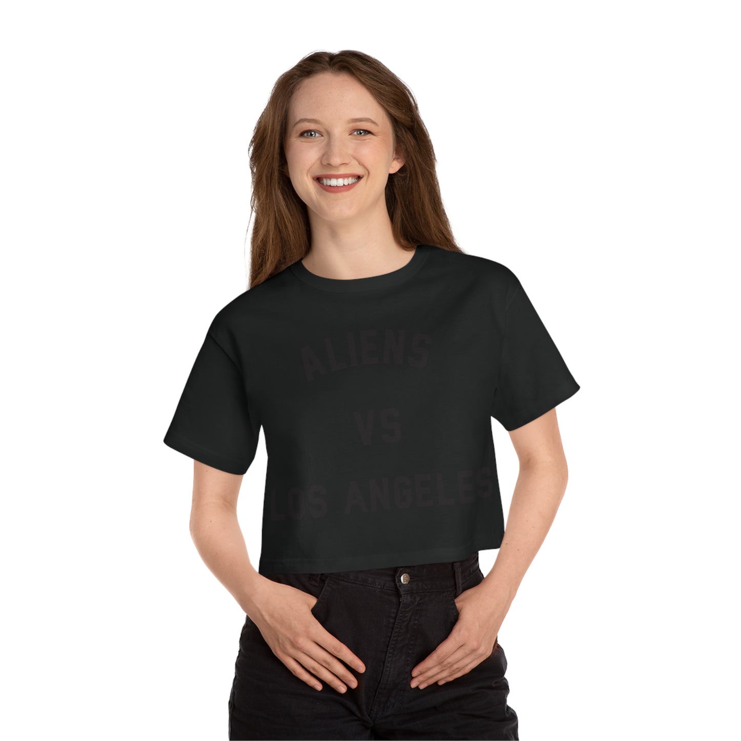 Aliens Vs. Los Angeles Champion Cropped T-Shirt