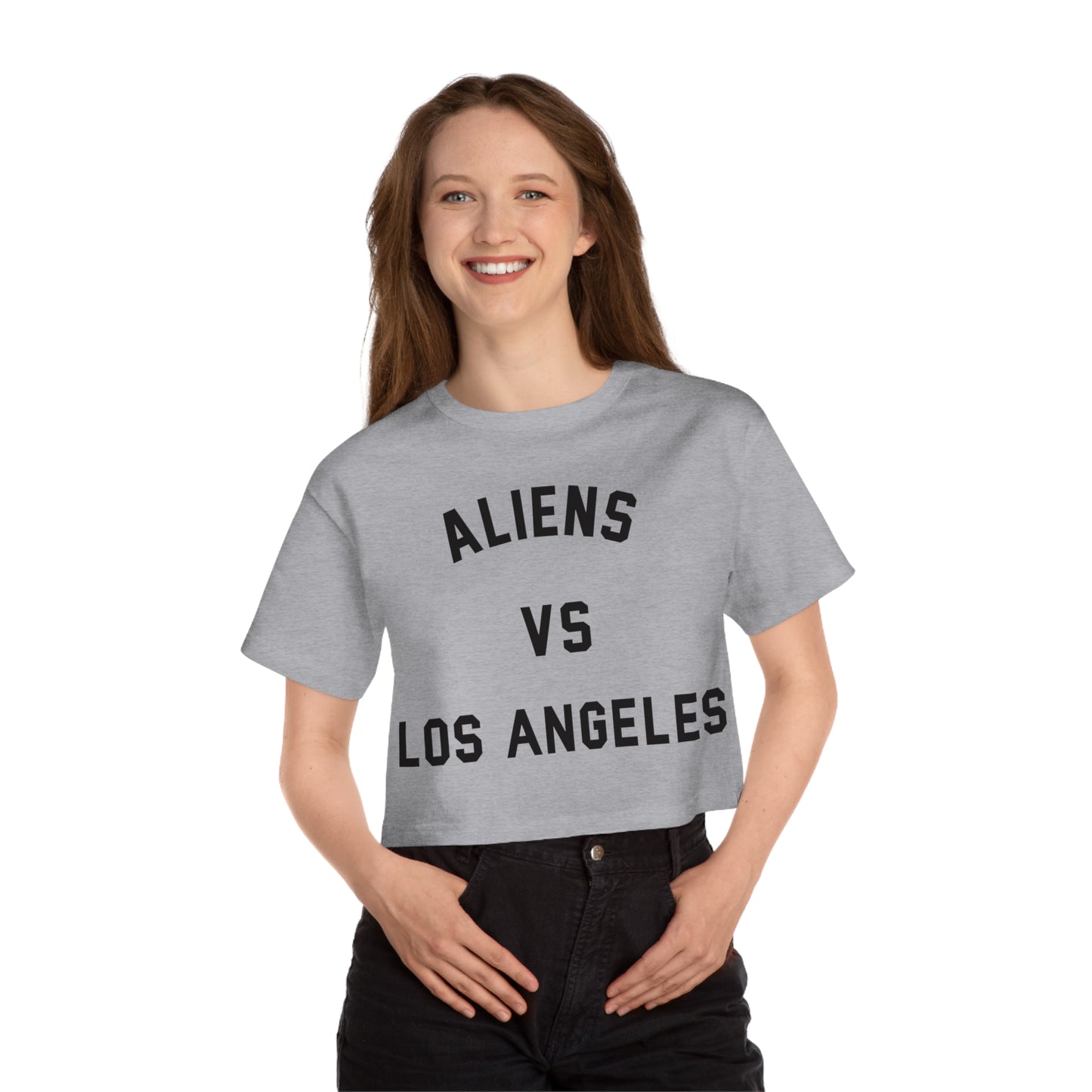 Aliens Vs. Los Angeles Champion Cropped T-Shirt
