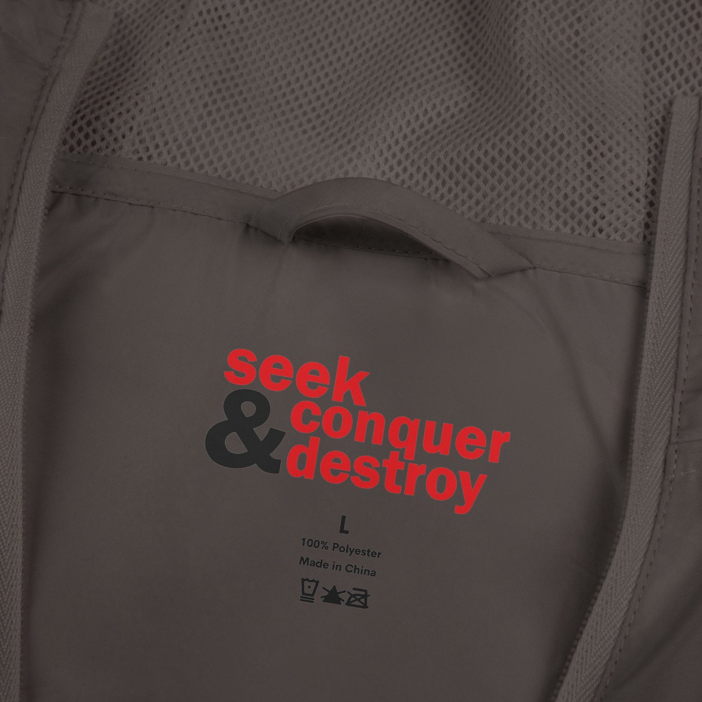 Seek Conquer & Destroy Windbreaker Jacket