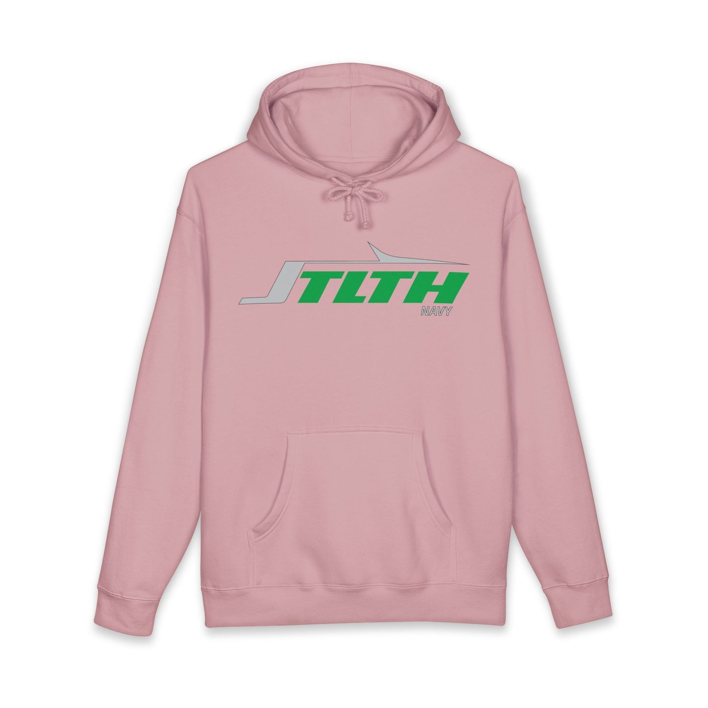 STLTH Navy Logo Hoodie – Retro Racing Graphic Pullover