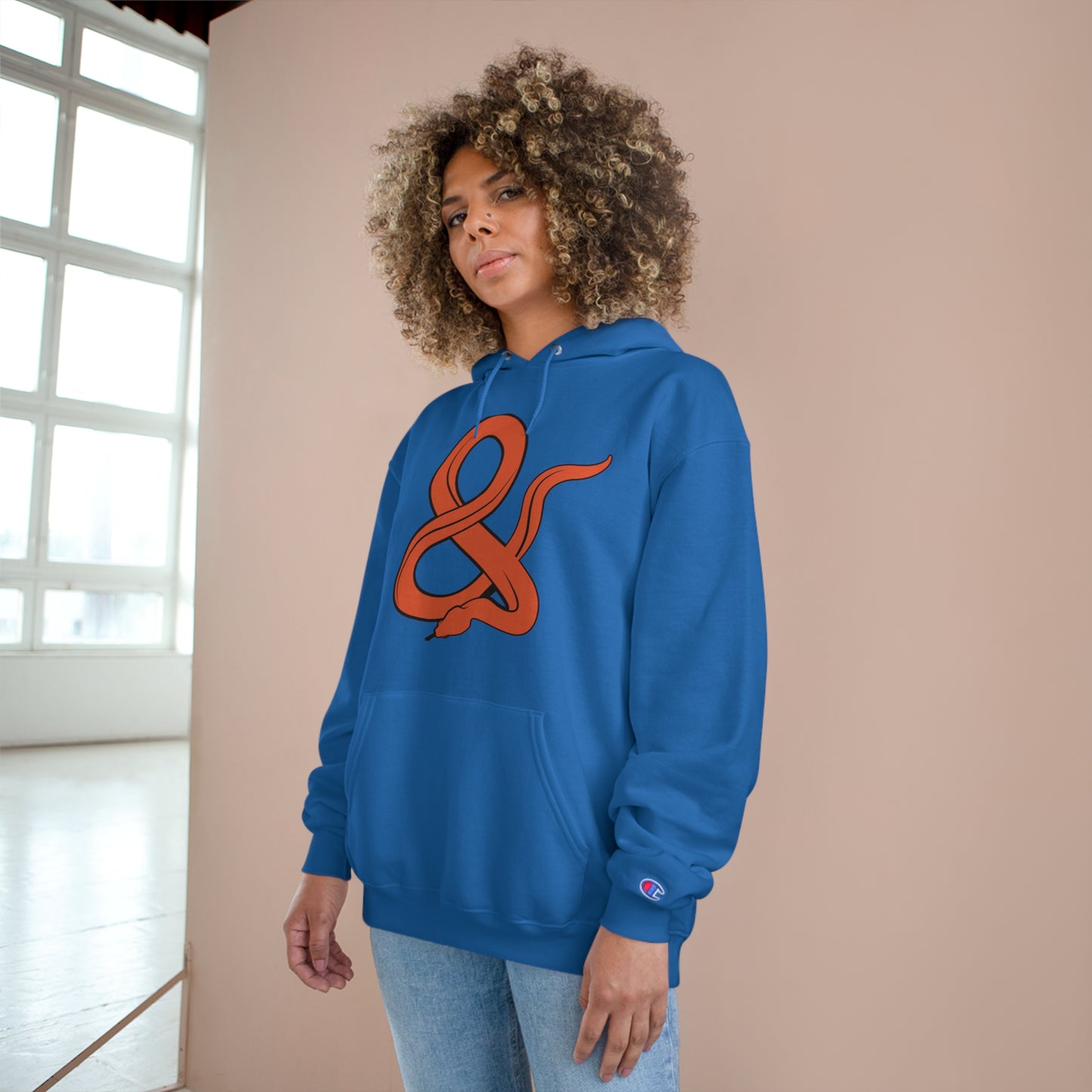 Ampersand Iconic Red Champion Hoodie