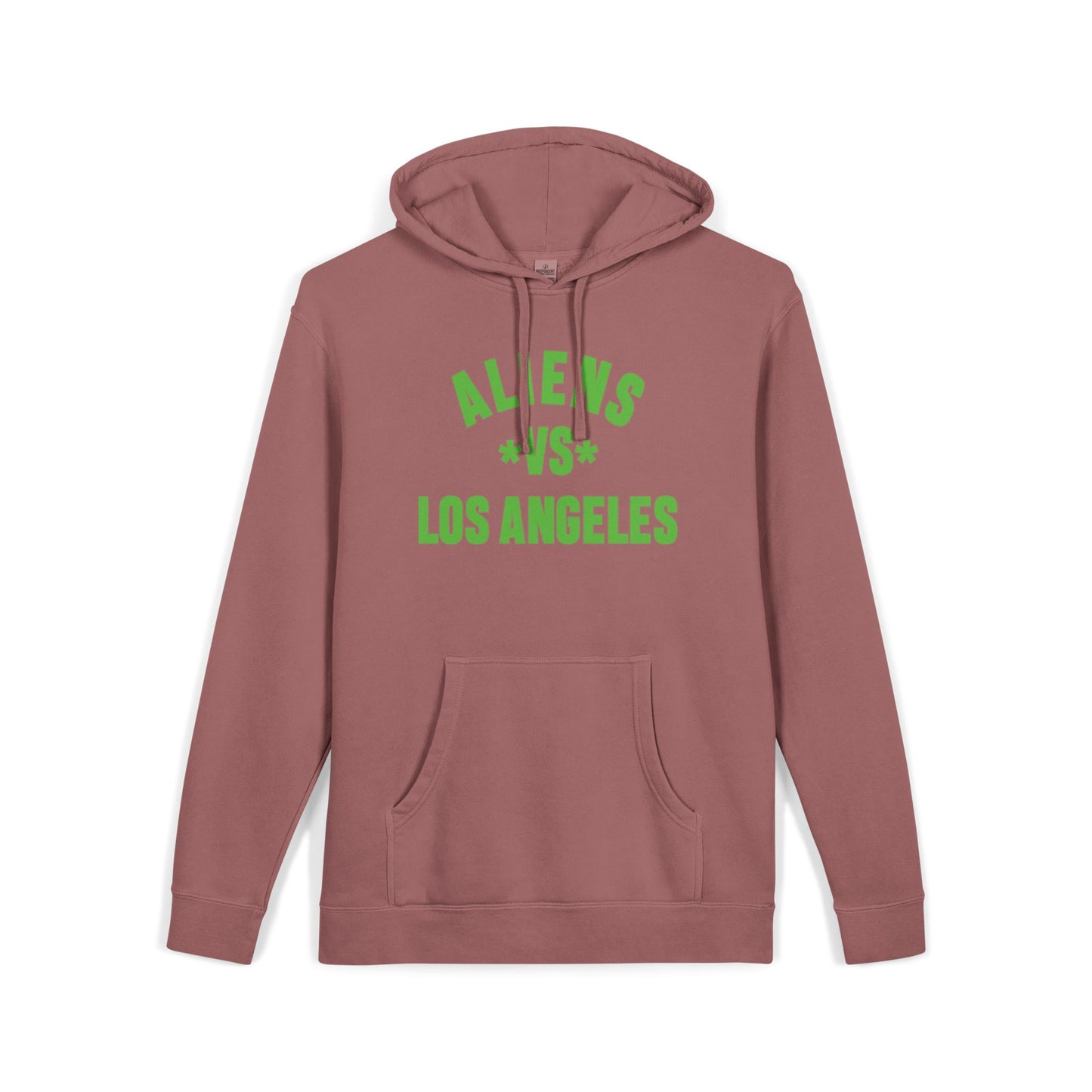 Aliens vs Los Angeles Hoodie — Pigment-Dyed Streetwear Pullover