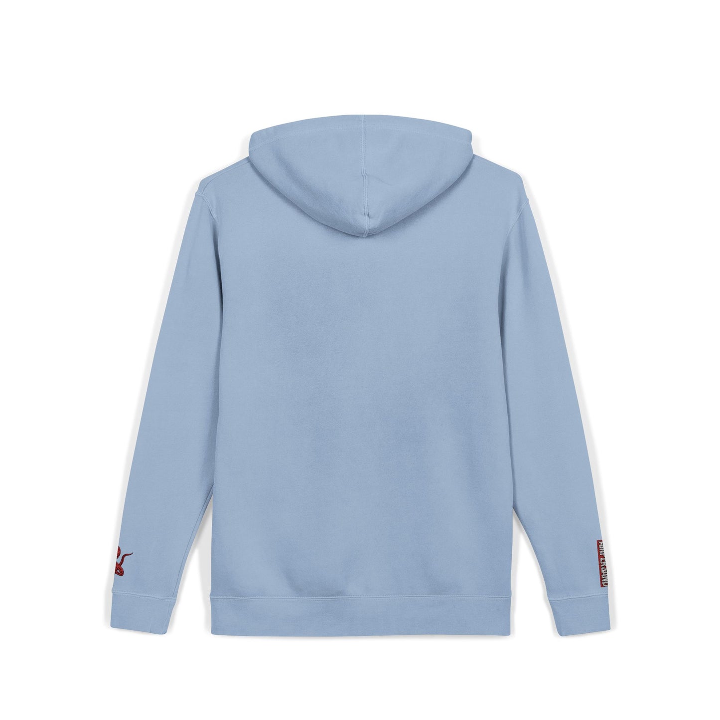 Embroidered Olive Pigment-Dyed Hoodie — Subtle Script Streetwear