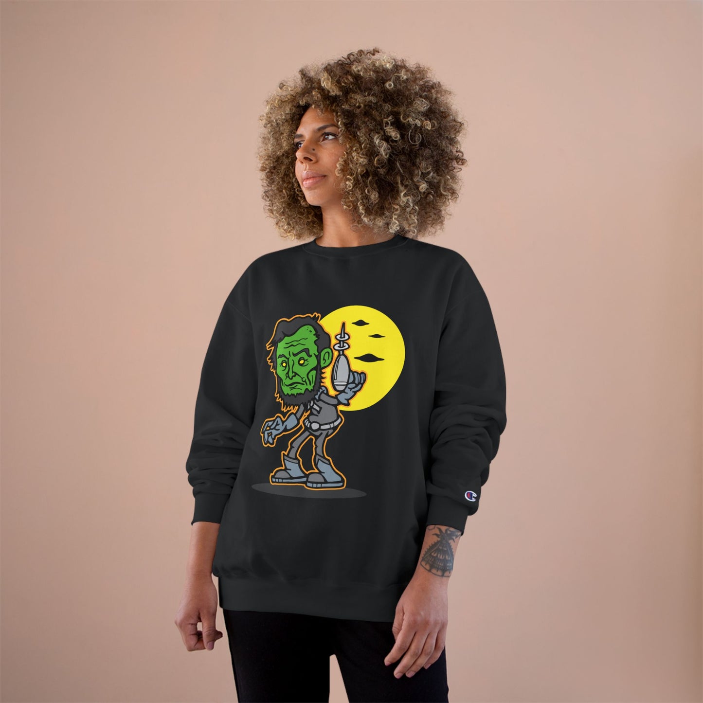 Bigfoot Encounter Sweatshirt - Cozy, Fun Gift for Nature Lovers, Halloween, Humor Apparel, Unique Statement Piece, Alien Lovers