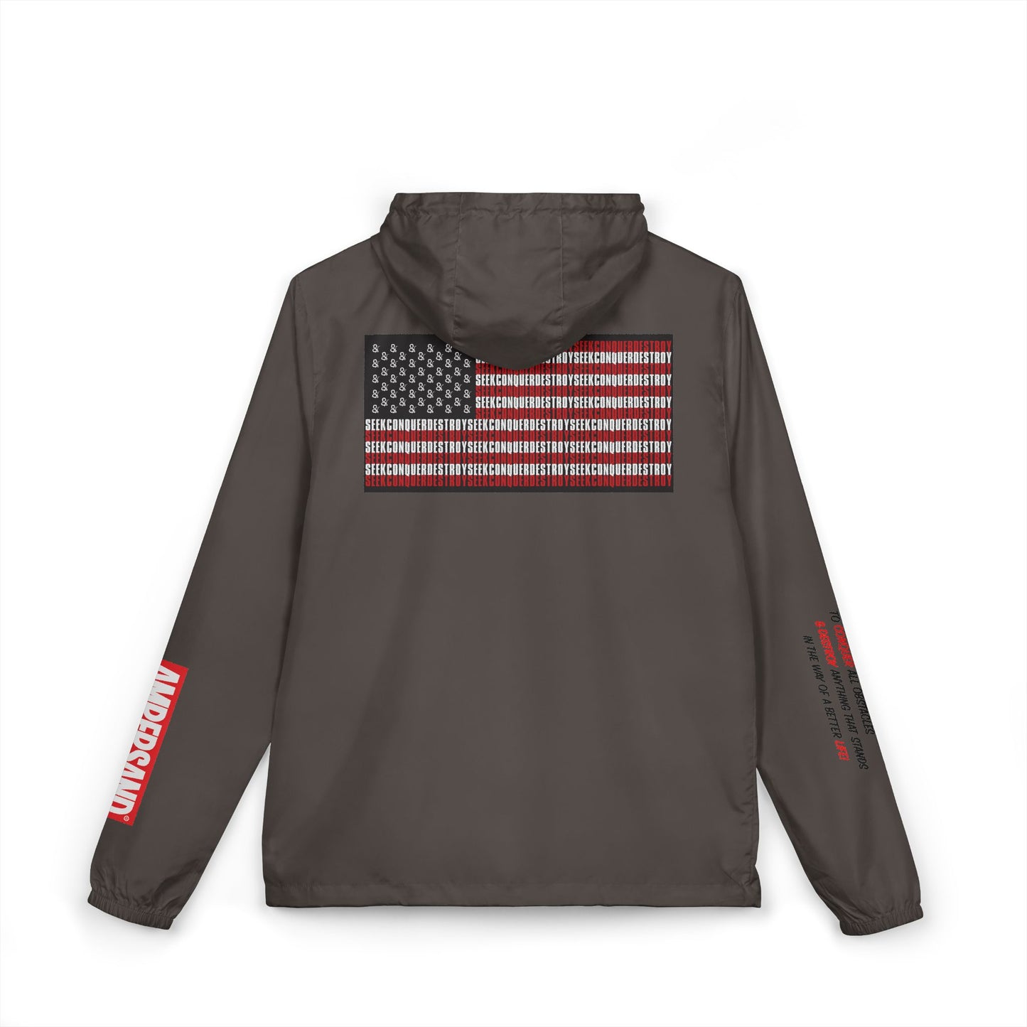 Windbreaker Jacket — Green Tech Alien Graphic Zip Hooded Windbreaker