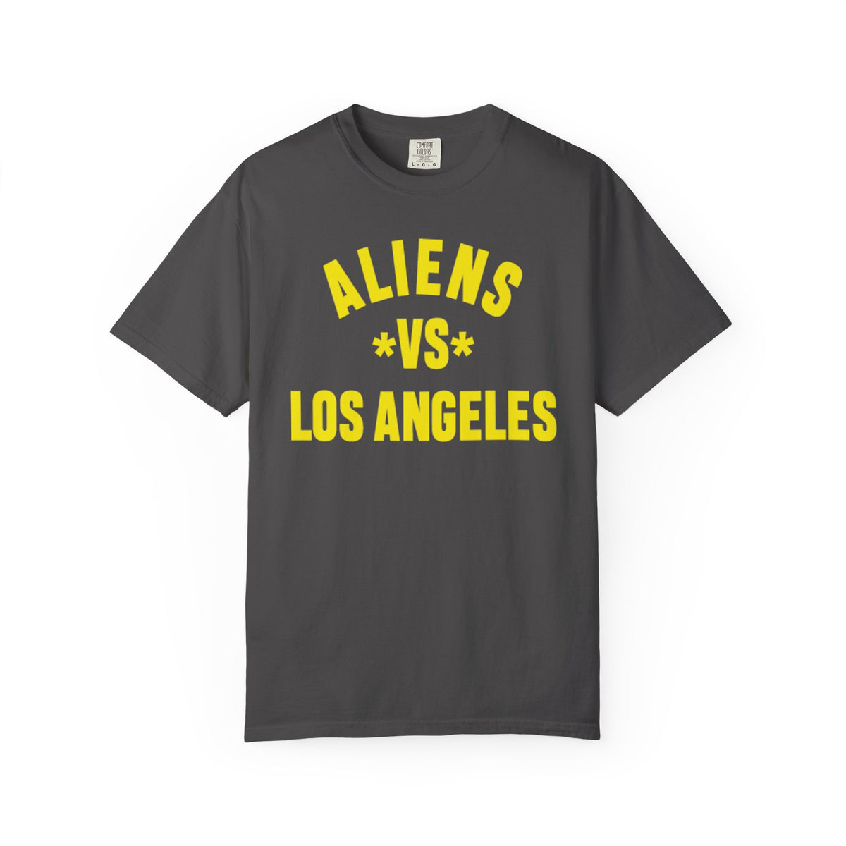 Alien vs Los Angeles Garment-Dyed T-Shirt, Unisex Tee, Casual Wear, Graphic T-Shirt, Unique Gift, Fun Apparel