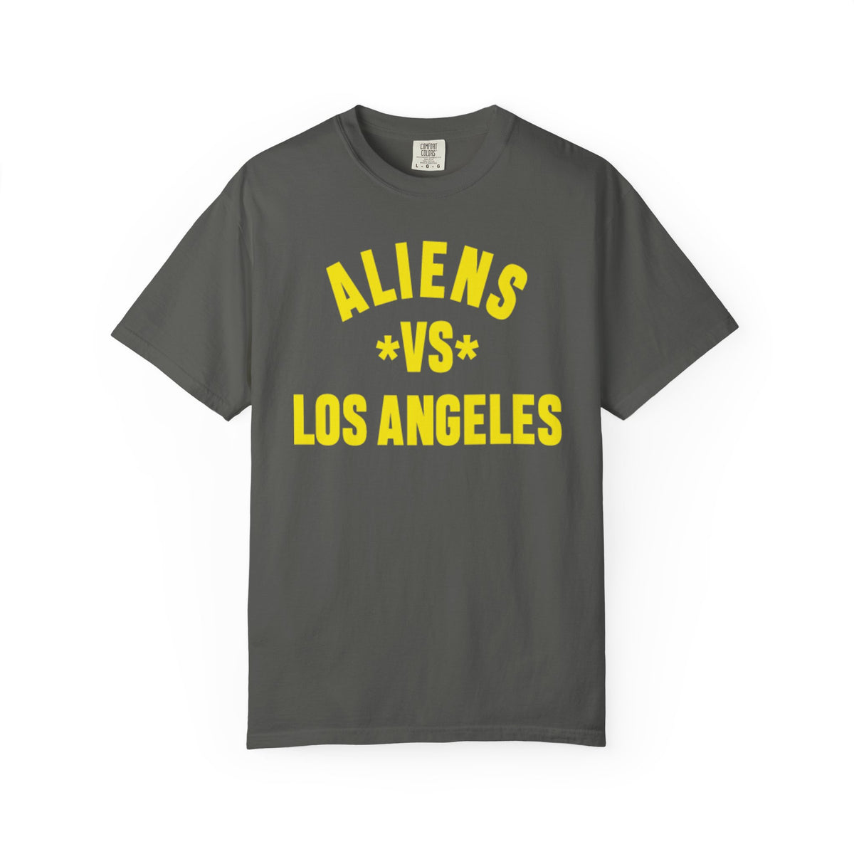 Alien vs Los Angeles Garment-Dyed T-Shirt, Unisex Tee, Casual Wear, Graphic T-Shirt, Unique Gift, Fun Apparel