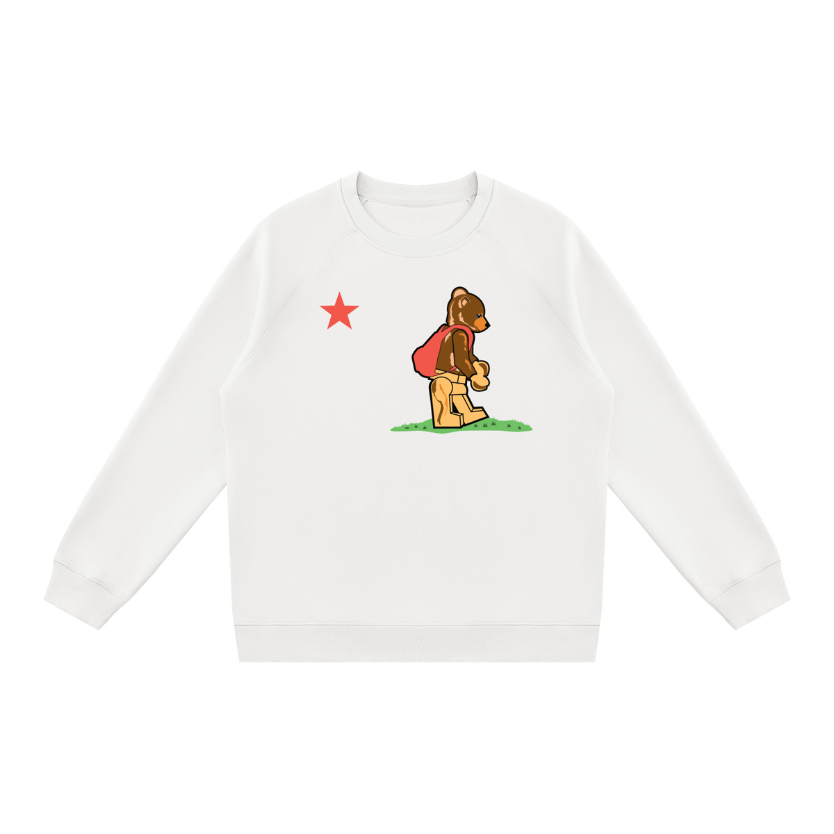 Cali Bearbrick Unisex Regular Fit Crewneck Sweatshirt