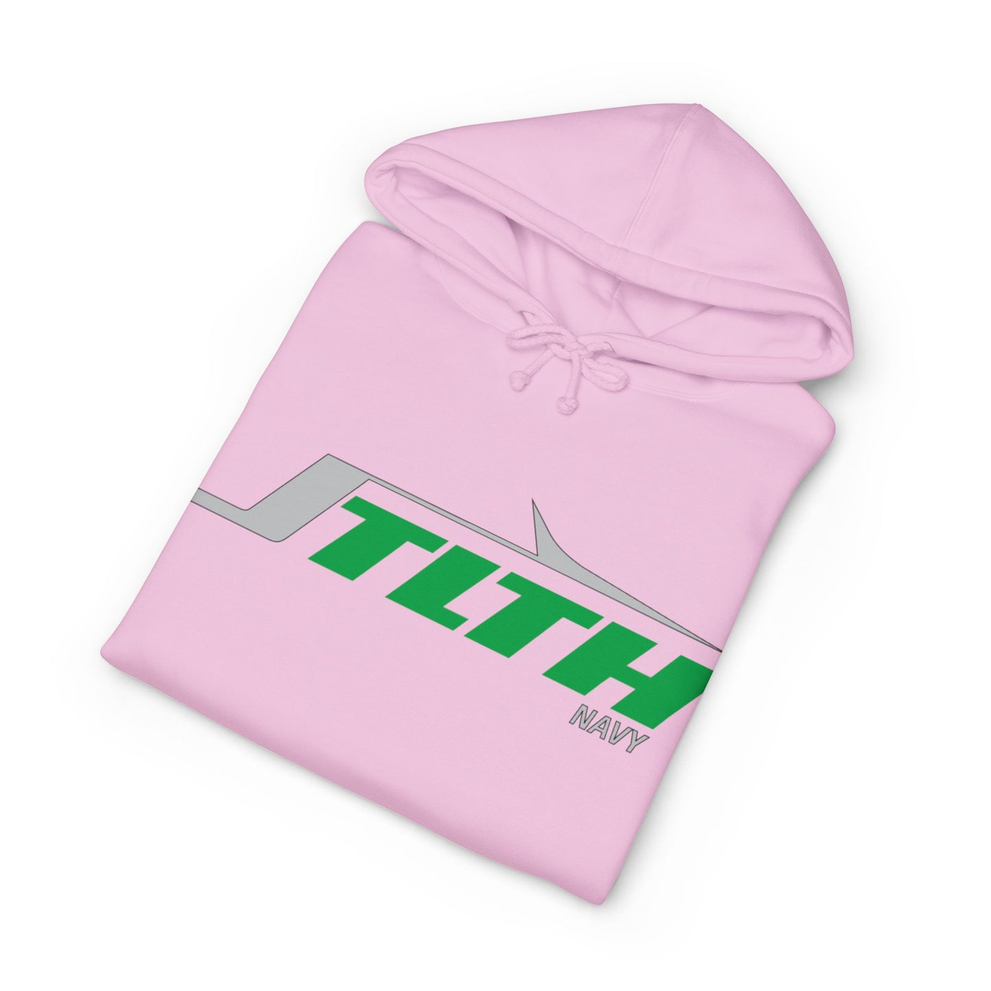 STLTH Navy Logo Hoodie – Retro Racing Graphic Pullover