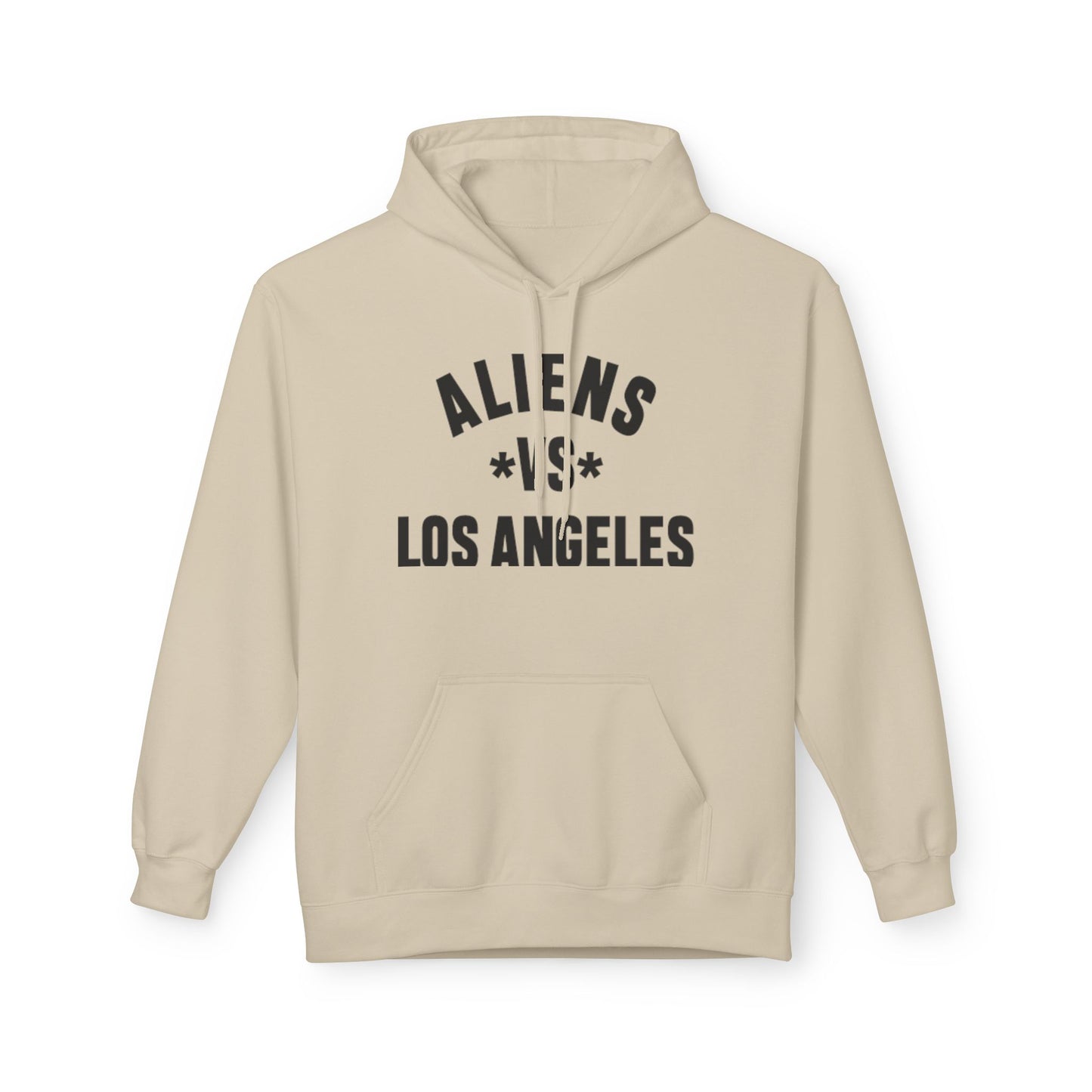 Aliens vs Los Angeles Hoodie — Vintage Sci‑Fi LA Graphic Pullover