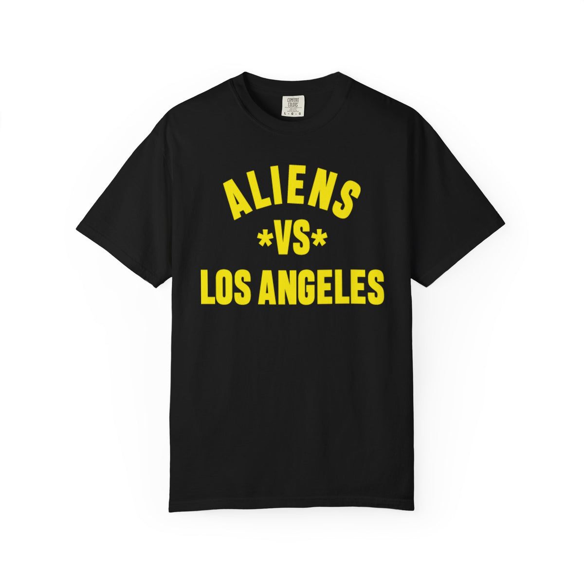 Alien vs Los Angeles Garment-Dyed T-Shirt, Unisex Tee, Casual Wear, Graphic T-Shirt, Unique Gift, Fun Apparel