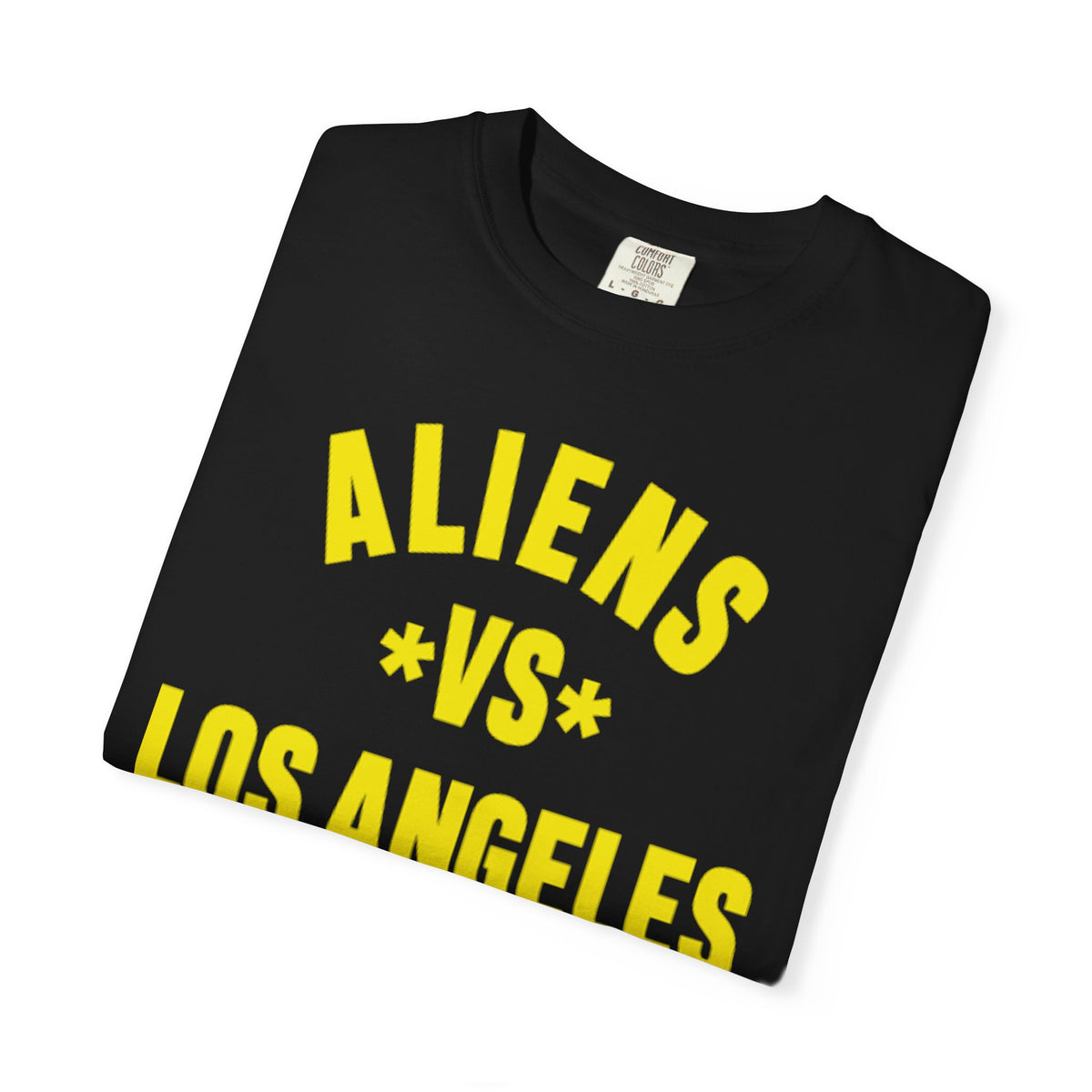 Alien vs Los Angeles Garment-Dyed T-Shirt, Unisex Tee, Casual Wear, Graphic T-Shirt, Unique Gift, Fun Apparel