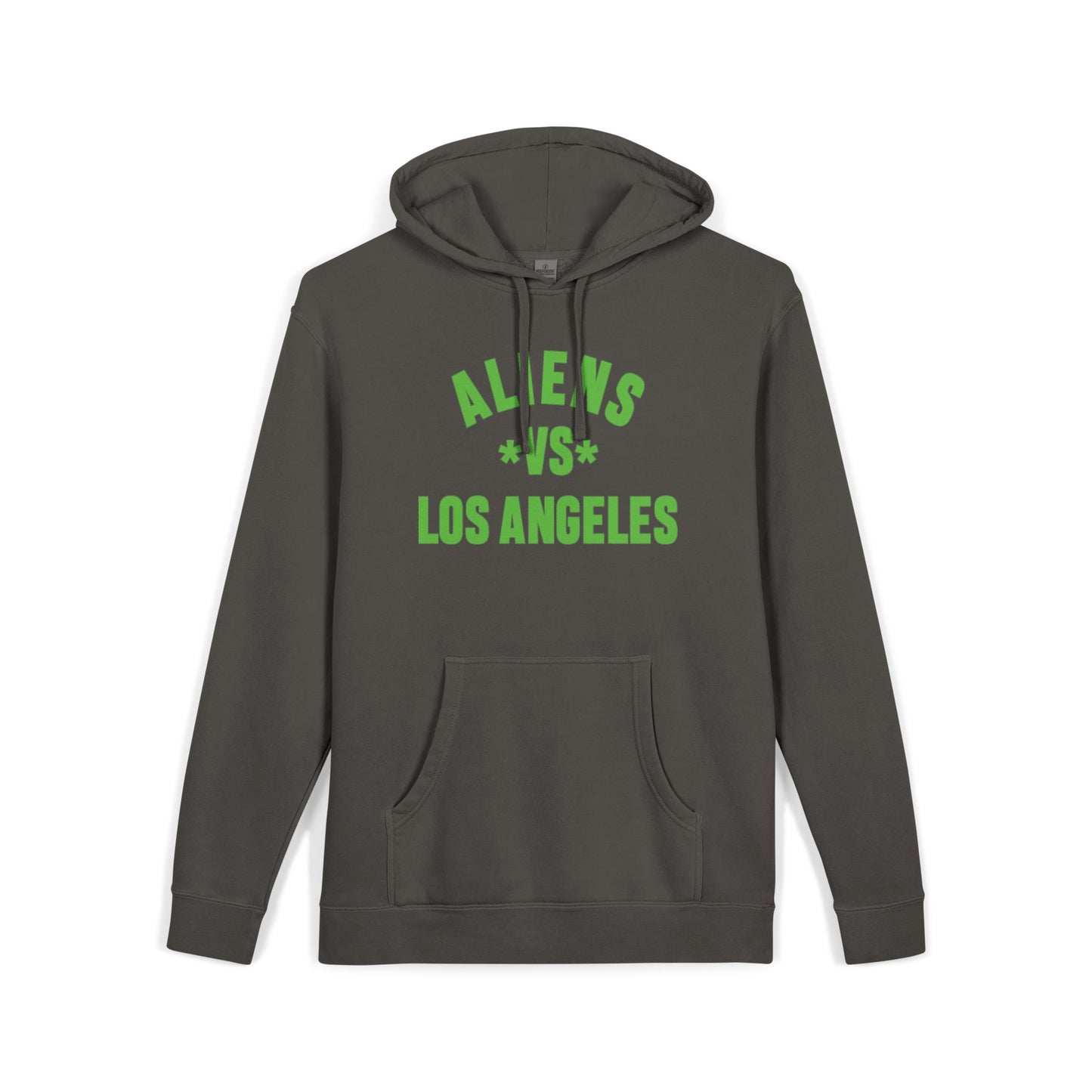 Aliens vs Los Angeles Hoodie — Pigment-Dyed Streetwear Pullover