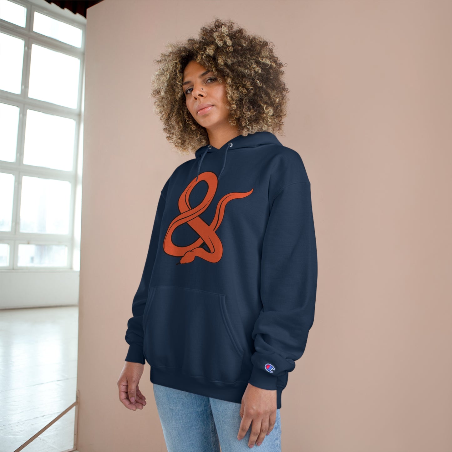 Ampersand Iconic Red Champion Hoodie