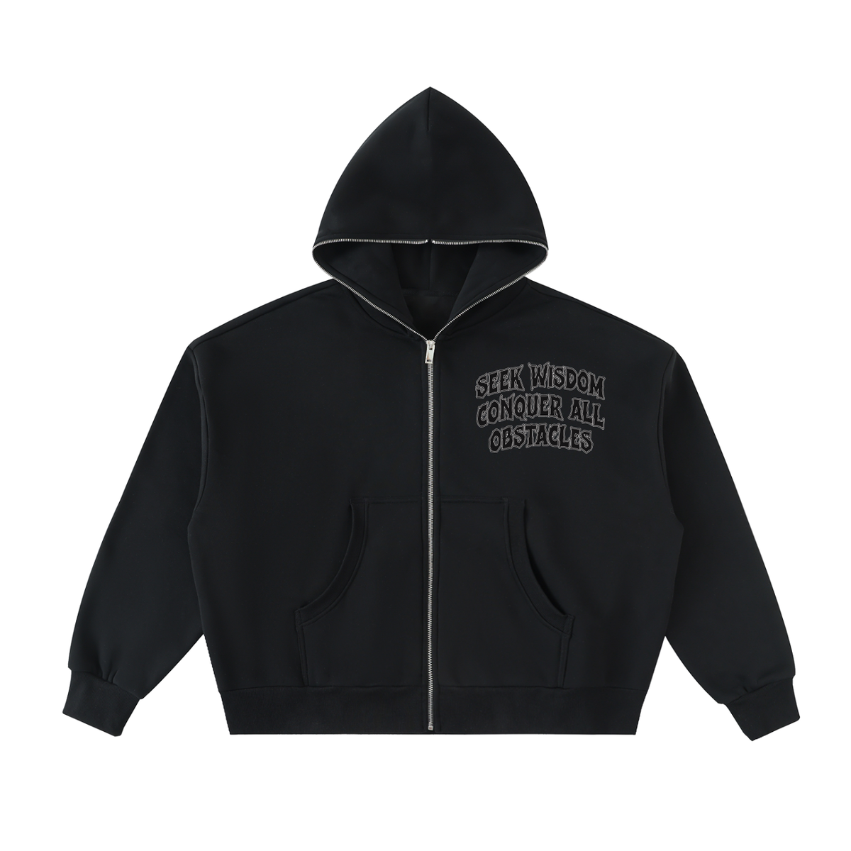 SCD X SWCAO Fleeced Full-Zip Boxy Hoodie