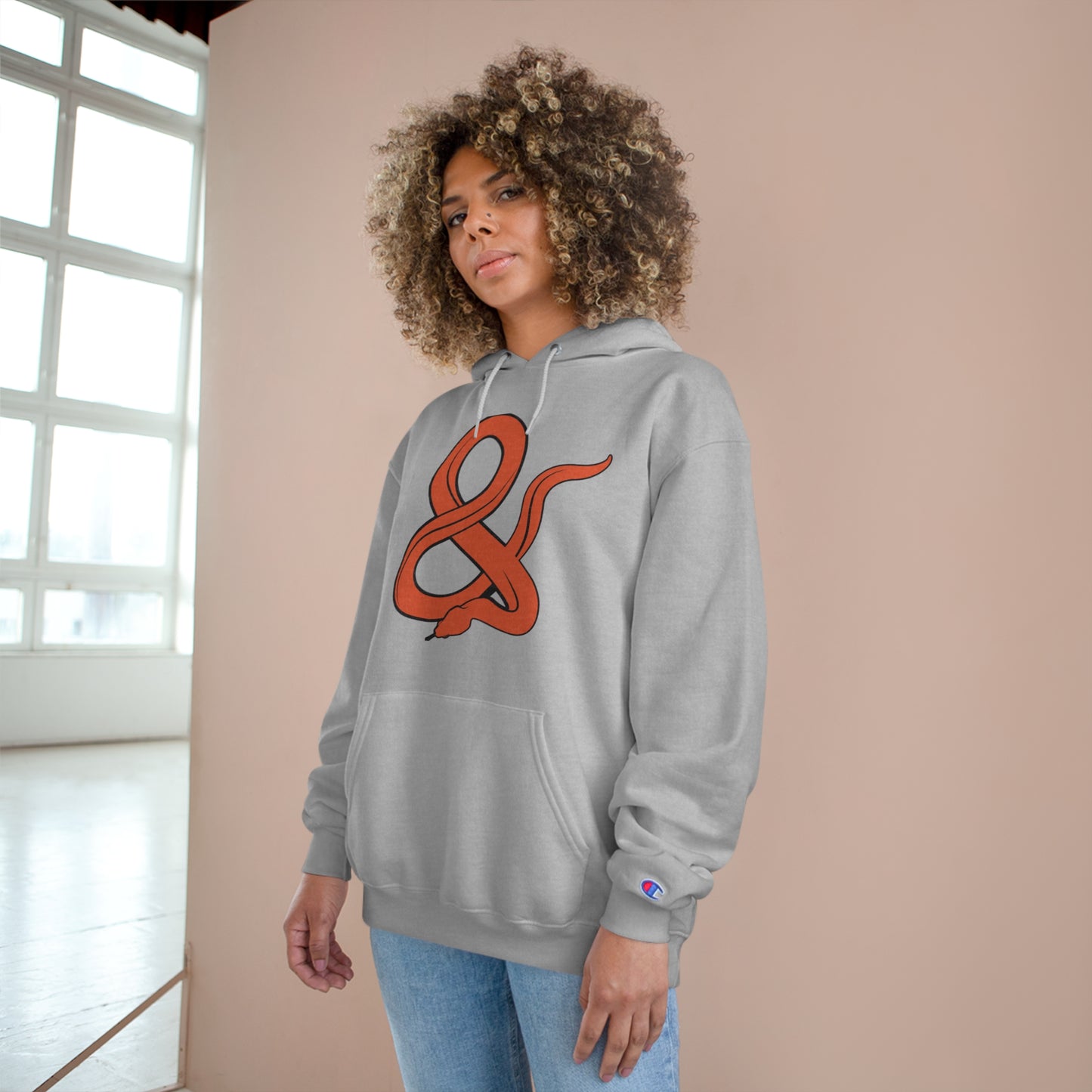 Ampersand Iconic Red Champion Hoodie